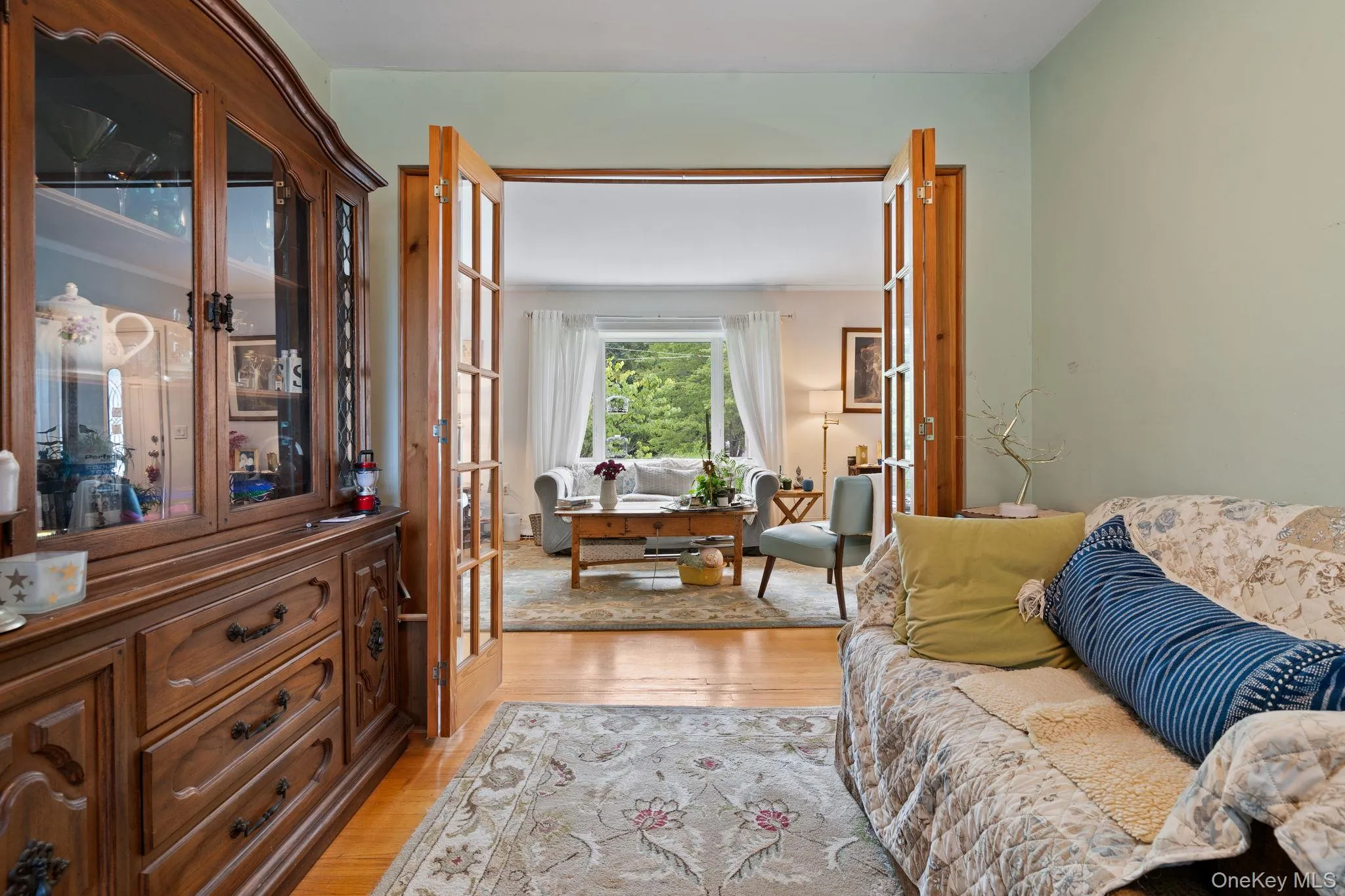 This flex space has French doors for privacy options, yoga room? This flex space has French doors for privacy options, yoga room?