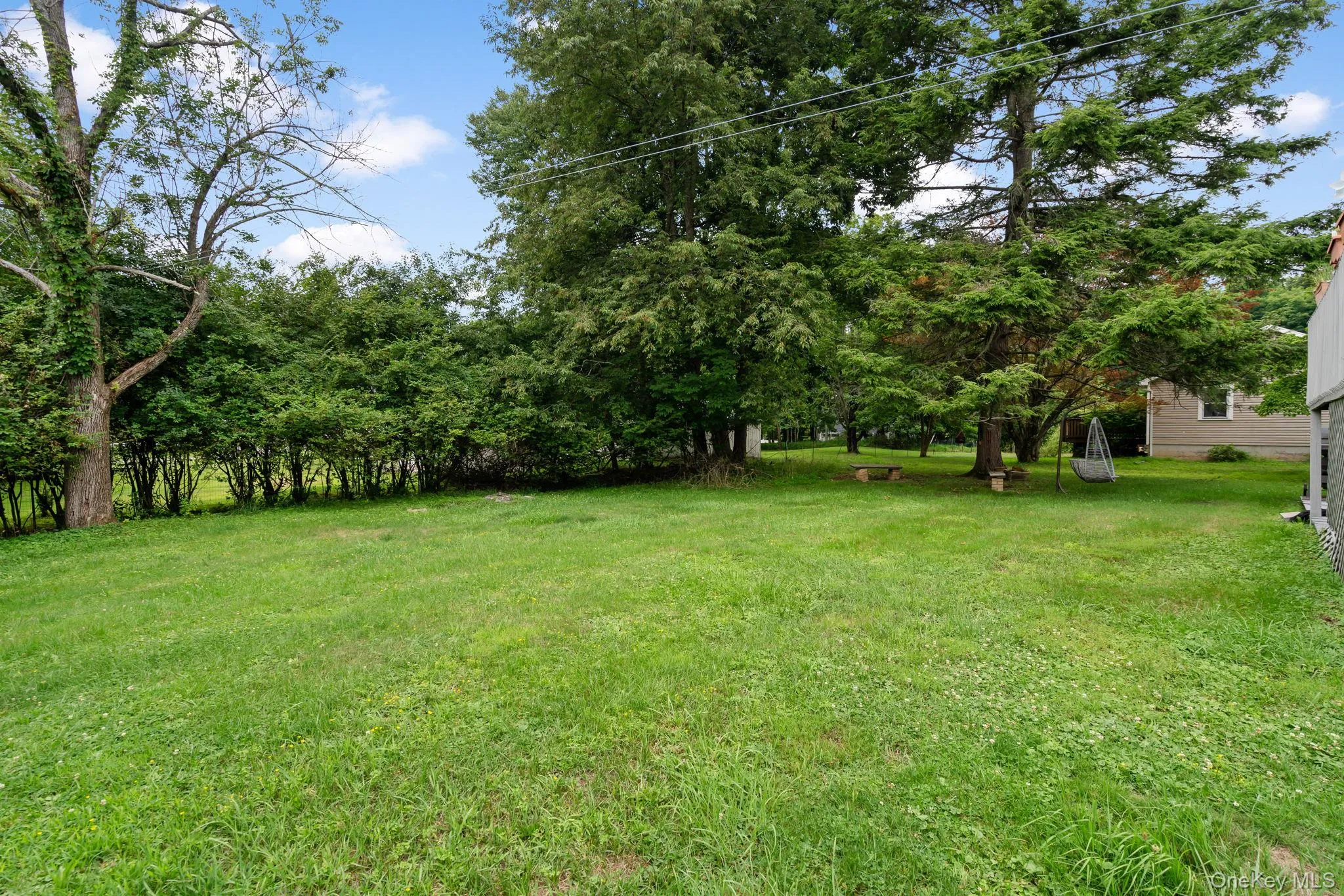 Large level yard space. Large level yard space.