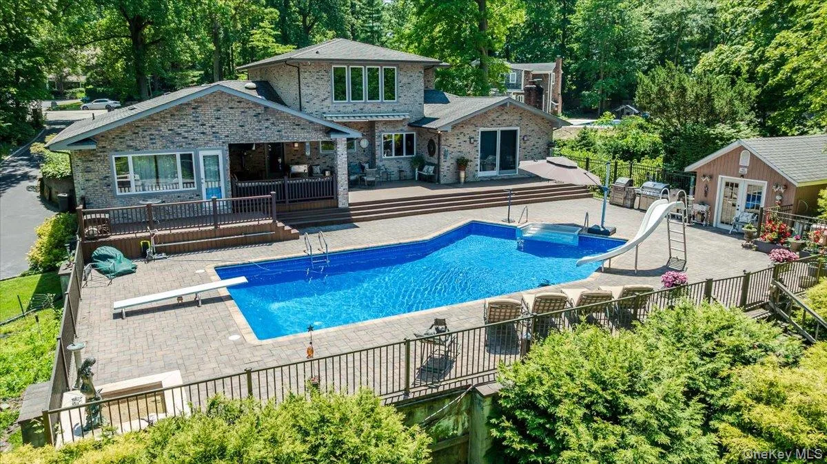 Aerial of Pool, Rear of Home & Cabana Aerial of Pool, Rear of Home & Cabana