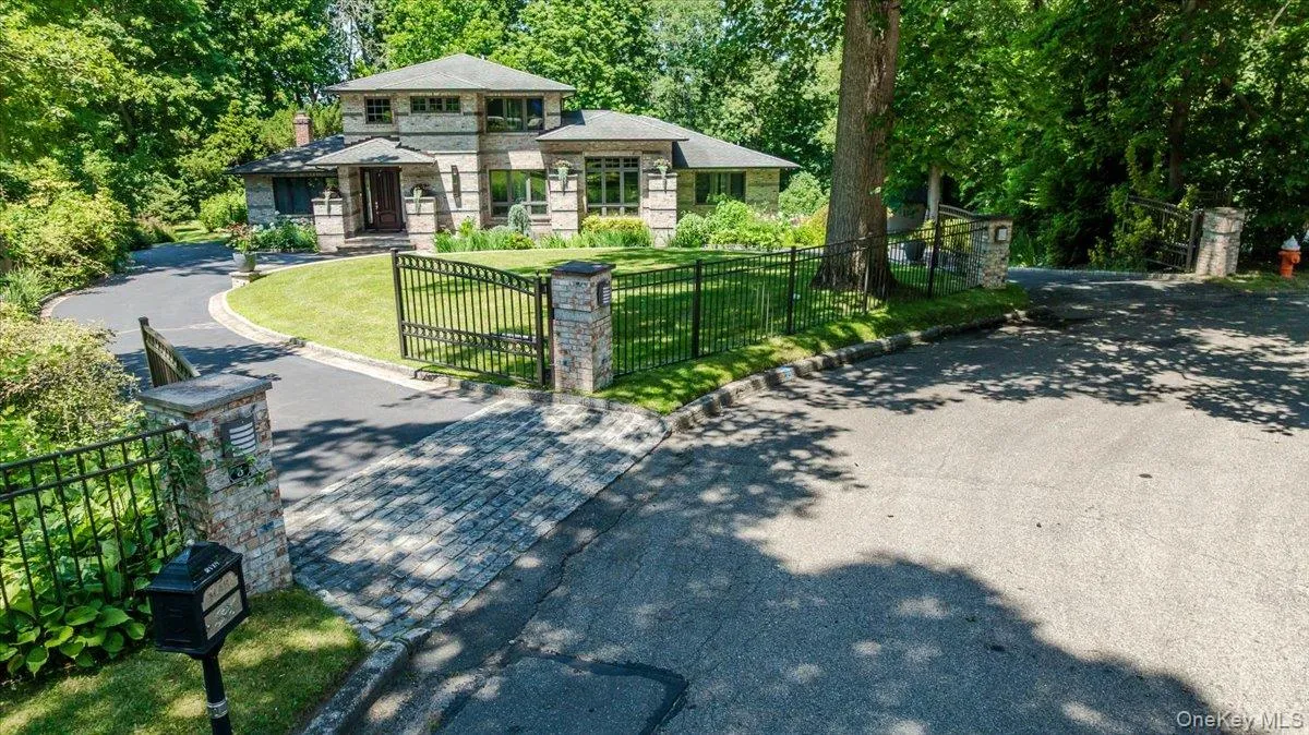 Aerial view of Home and Front Gates Aerial view of Home and Front Gates
