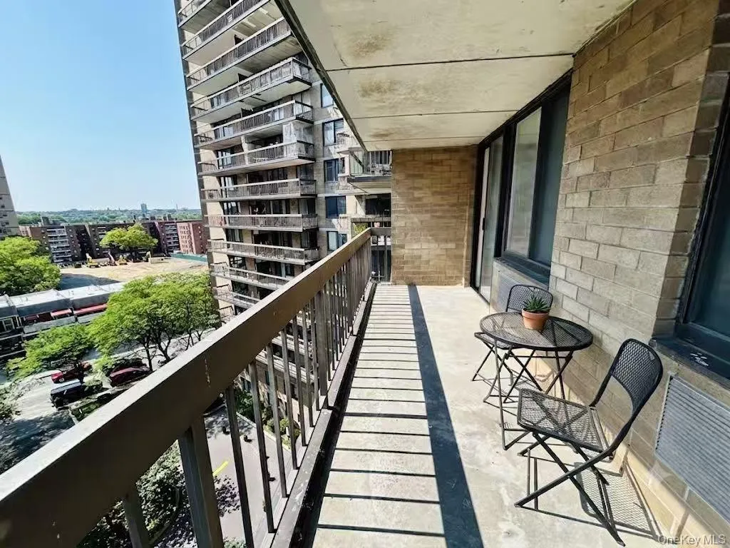 over 100 sqf balcony with a Manhattan view over 100 sqf balcony with a Manhattan view