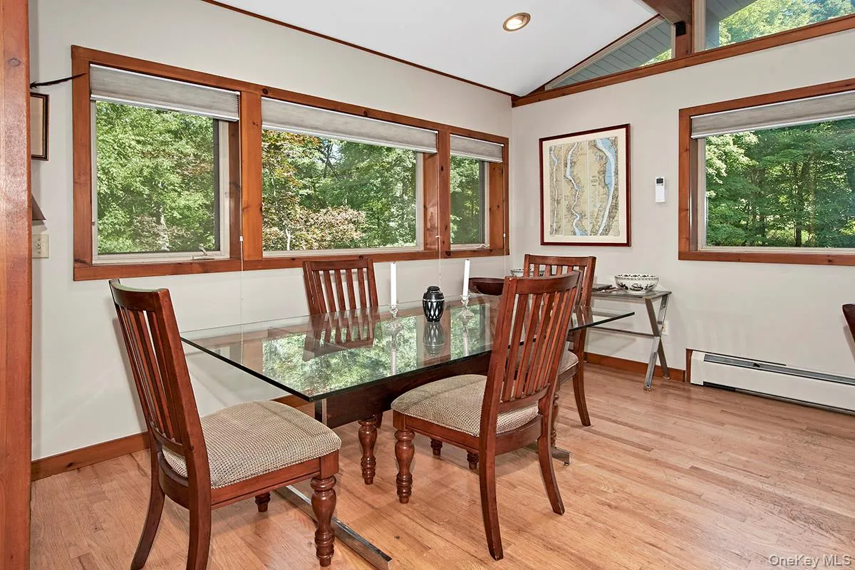 Dining area with lot ofwindows. Dining area with lot ofwindows.