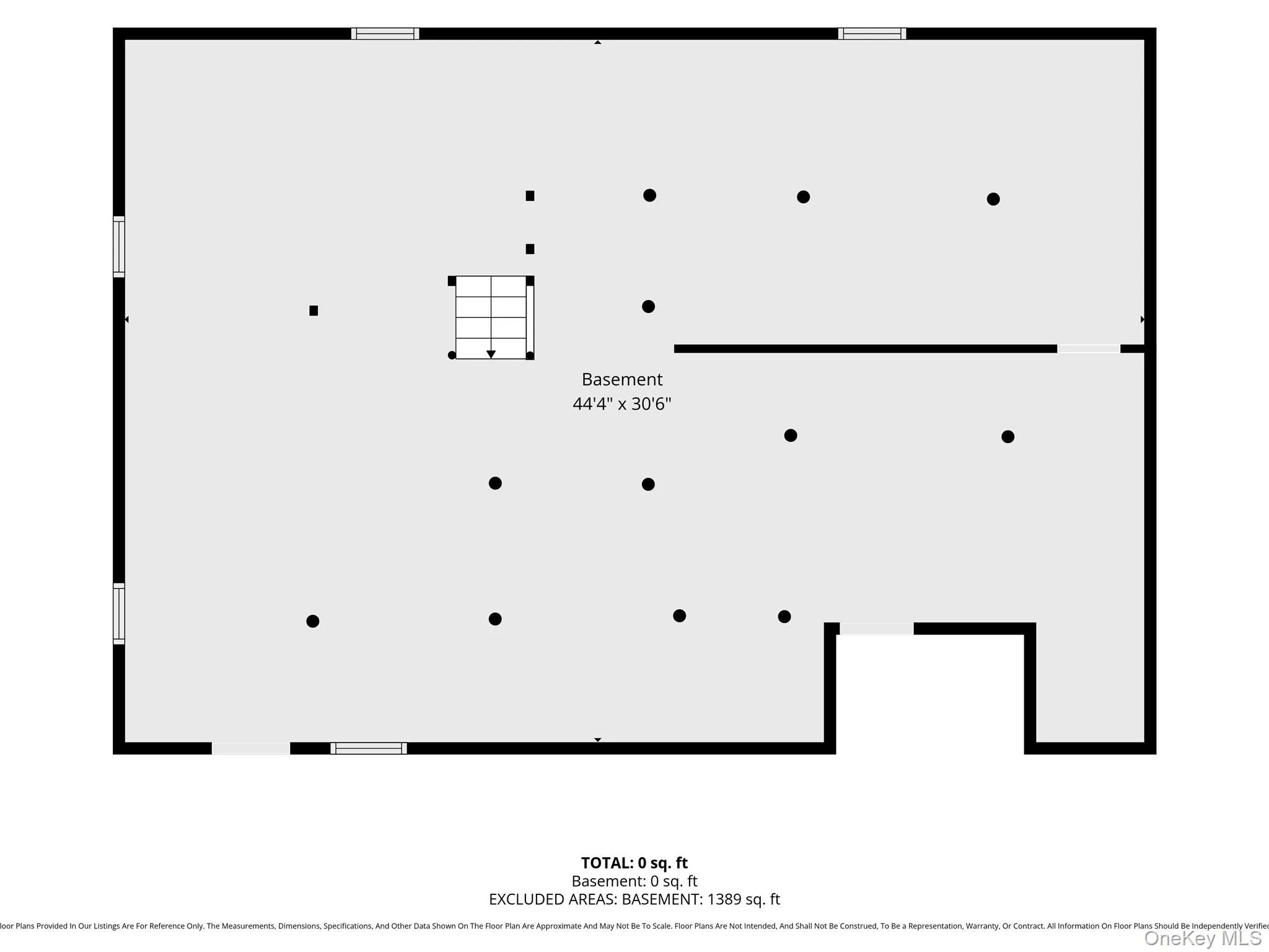 Full unfinished basement Full unfinished basement