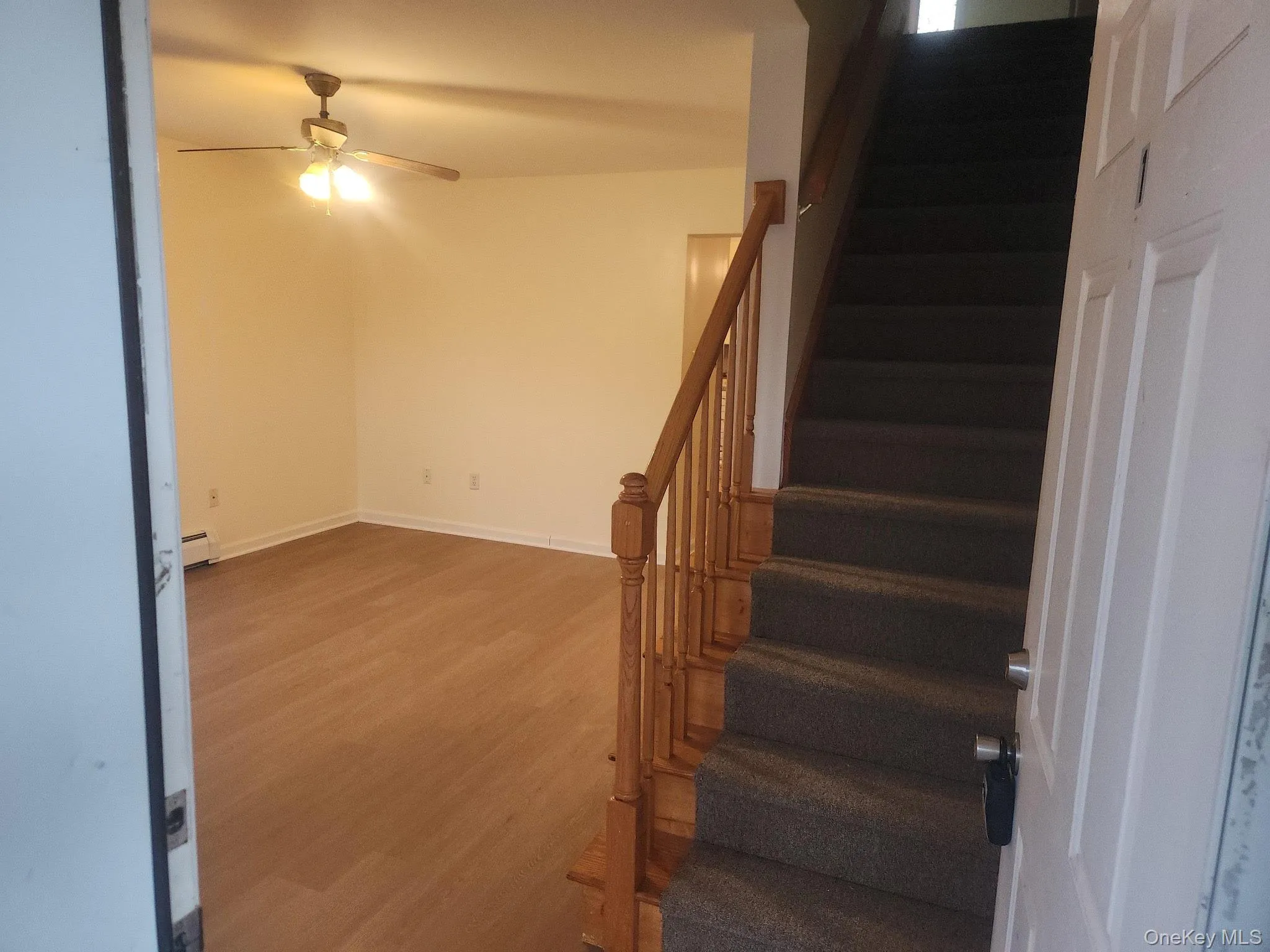 The unit entry opens to the living room, recently refinished flooring. The unit entry opens to the living room, recently refinished flooring.