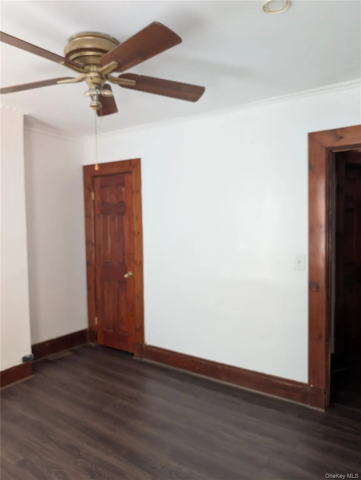 Primary bedroom with one of two closets Primary bedroom with one of two closets