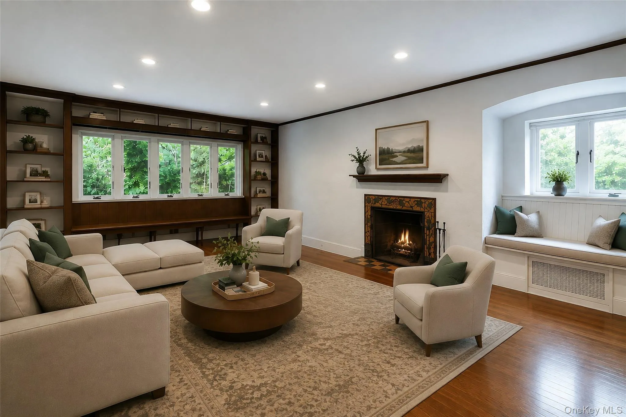 Living room (virtually staged). Living room (virtually staged).