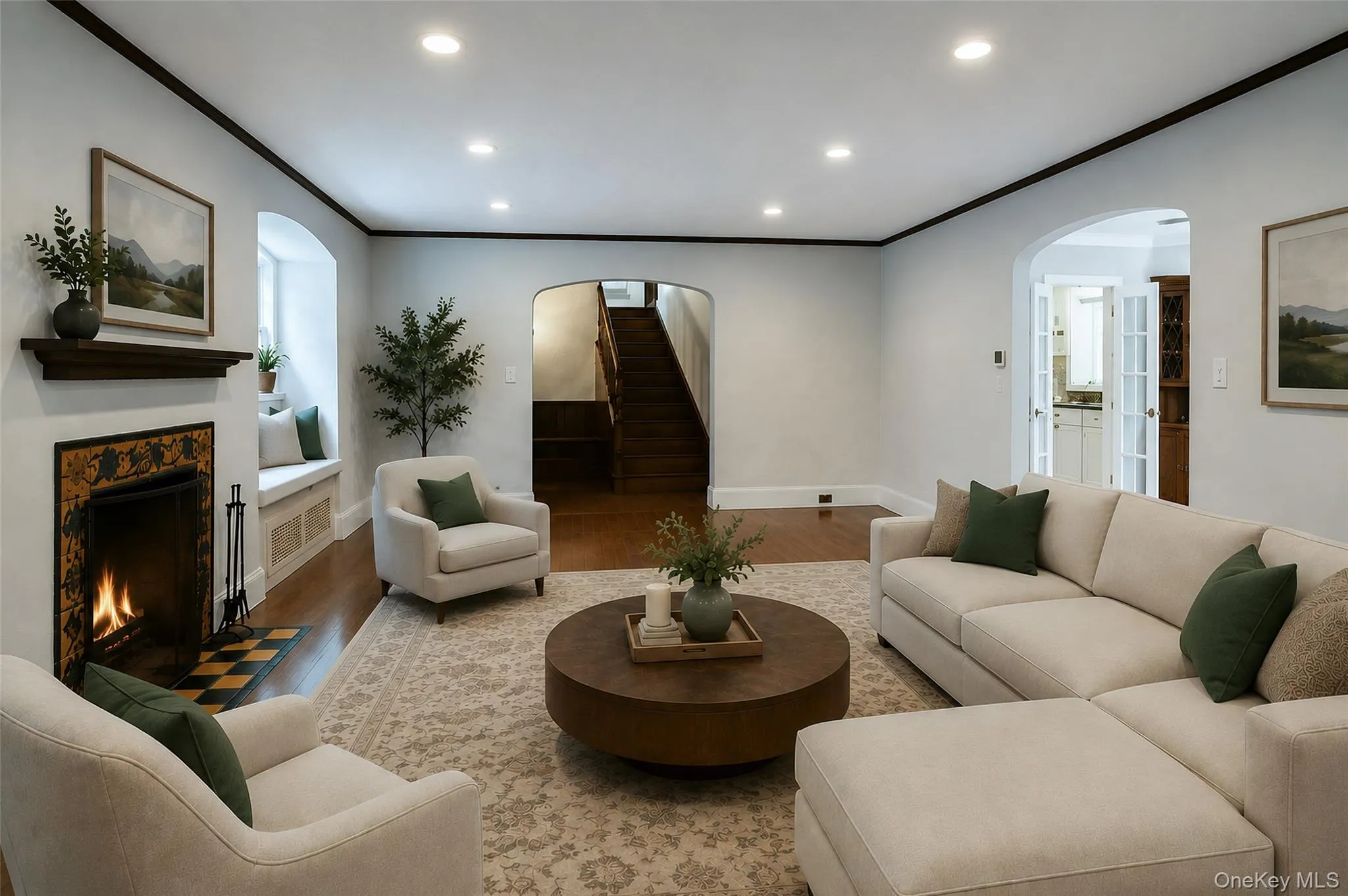 Living room (virtually staged). Living room (virtually staged).