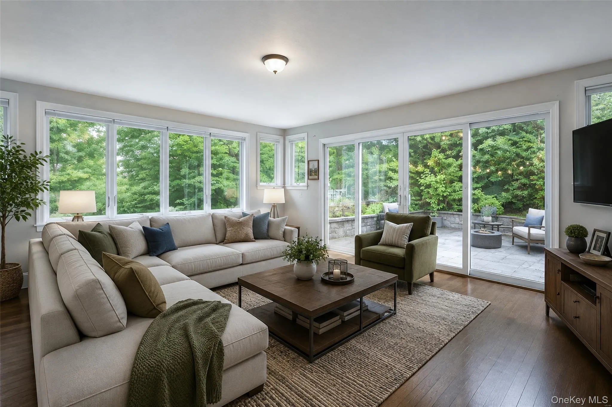 Family room (virtually staged). Family room (virtually staged).