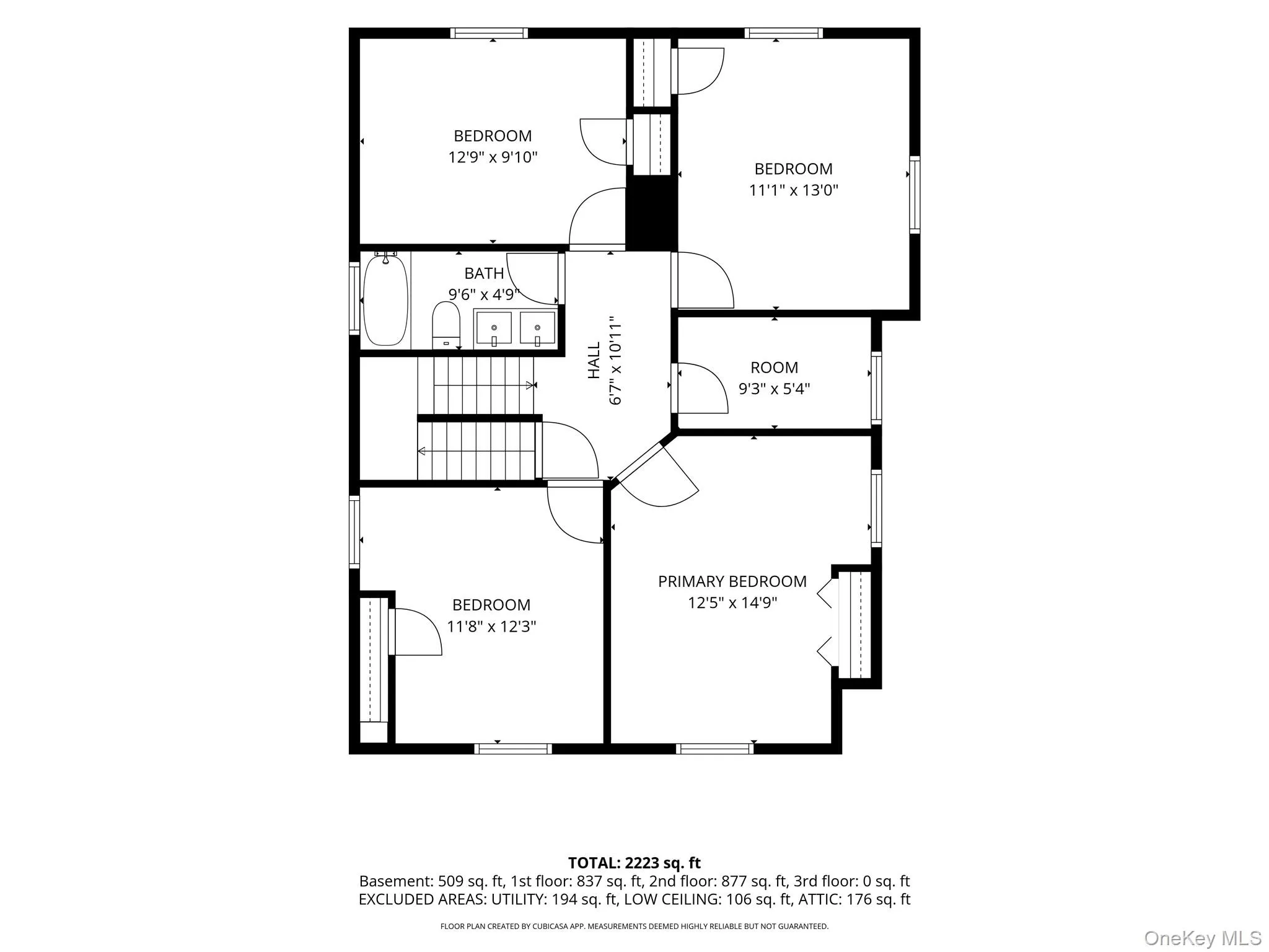 Upper level floorplan Upper level floorplan