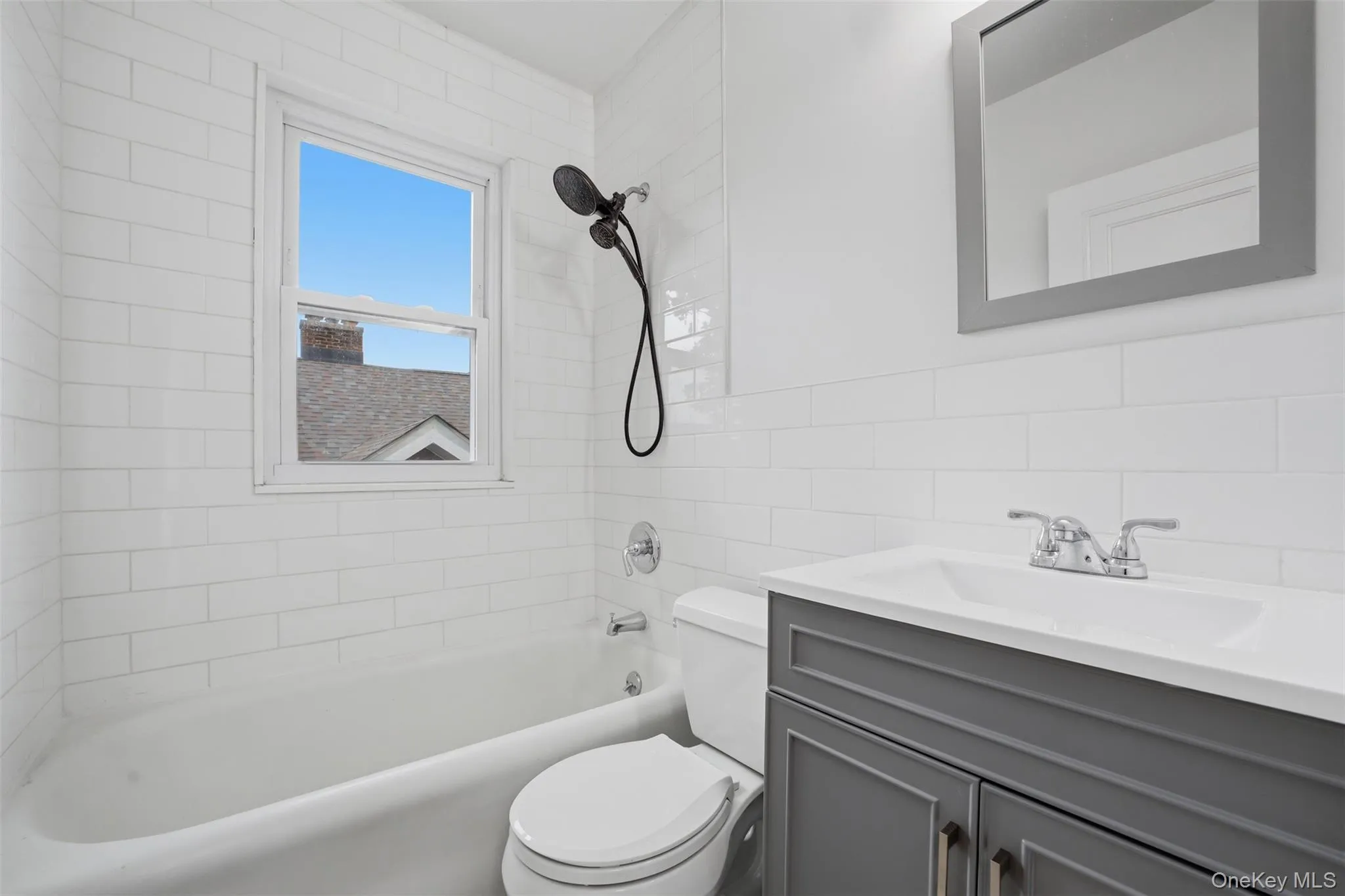 Updated full hall bath Updated full hall bath