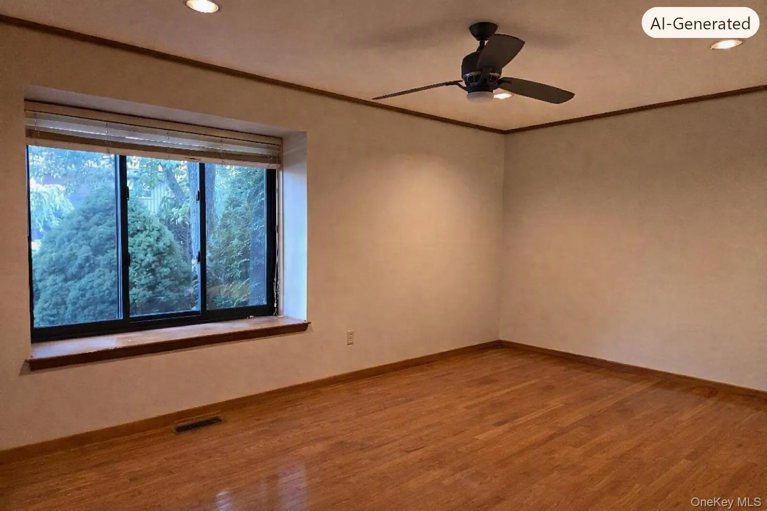 Very large Guest or Child's Bedroom, featuring stunning hardwood flooring, large window with a window seat and Ceiling Fan. Very large Guest or Child's Bedroom, featuring stunning hardwood flooring, large window with a window seat and Ceiling Fan.