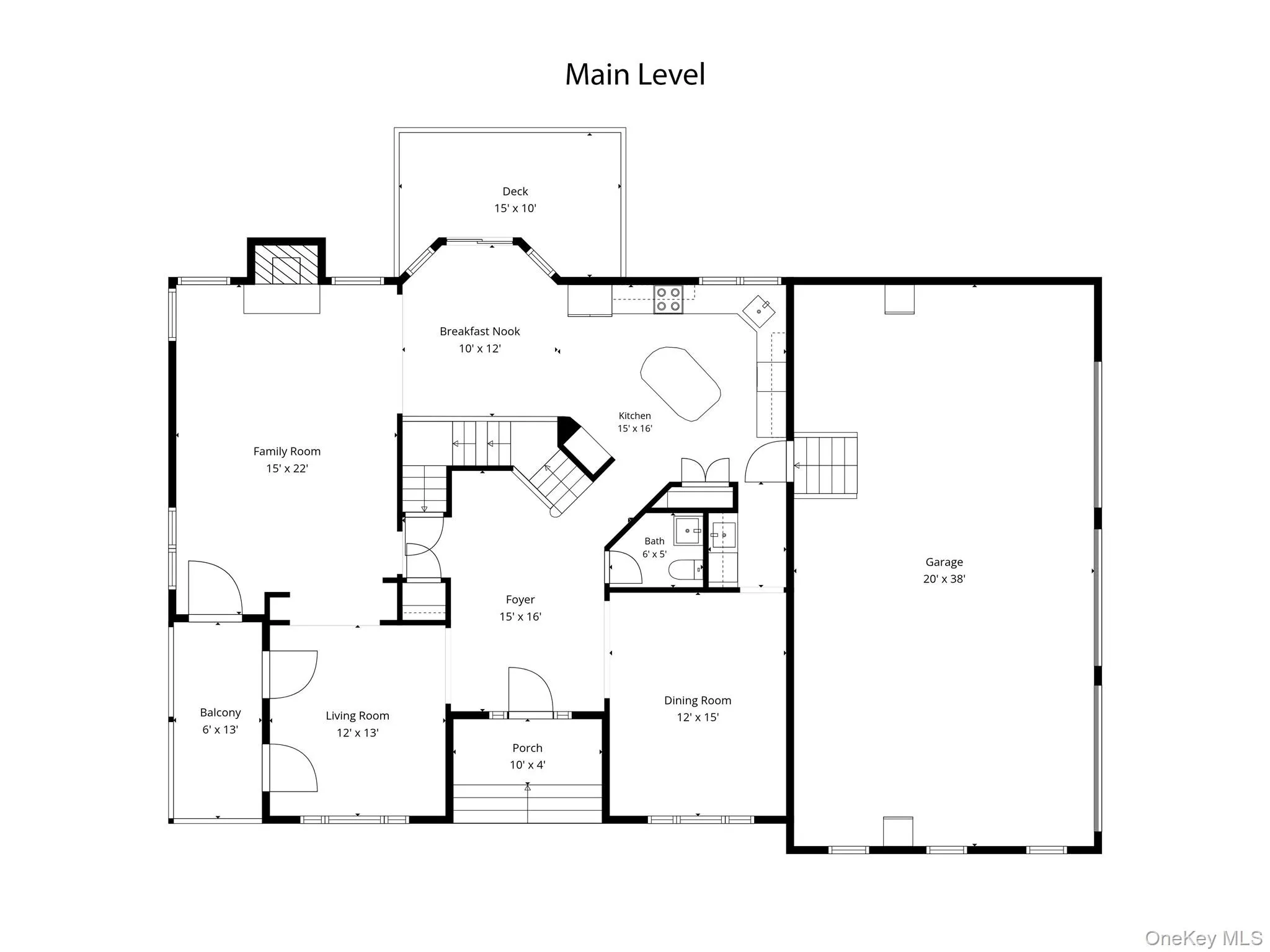 Main entry level floor plan Main entry level floor plan