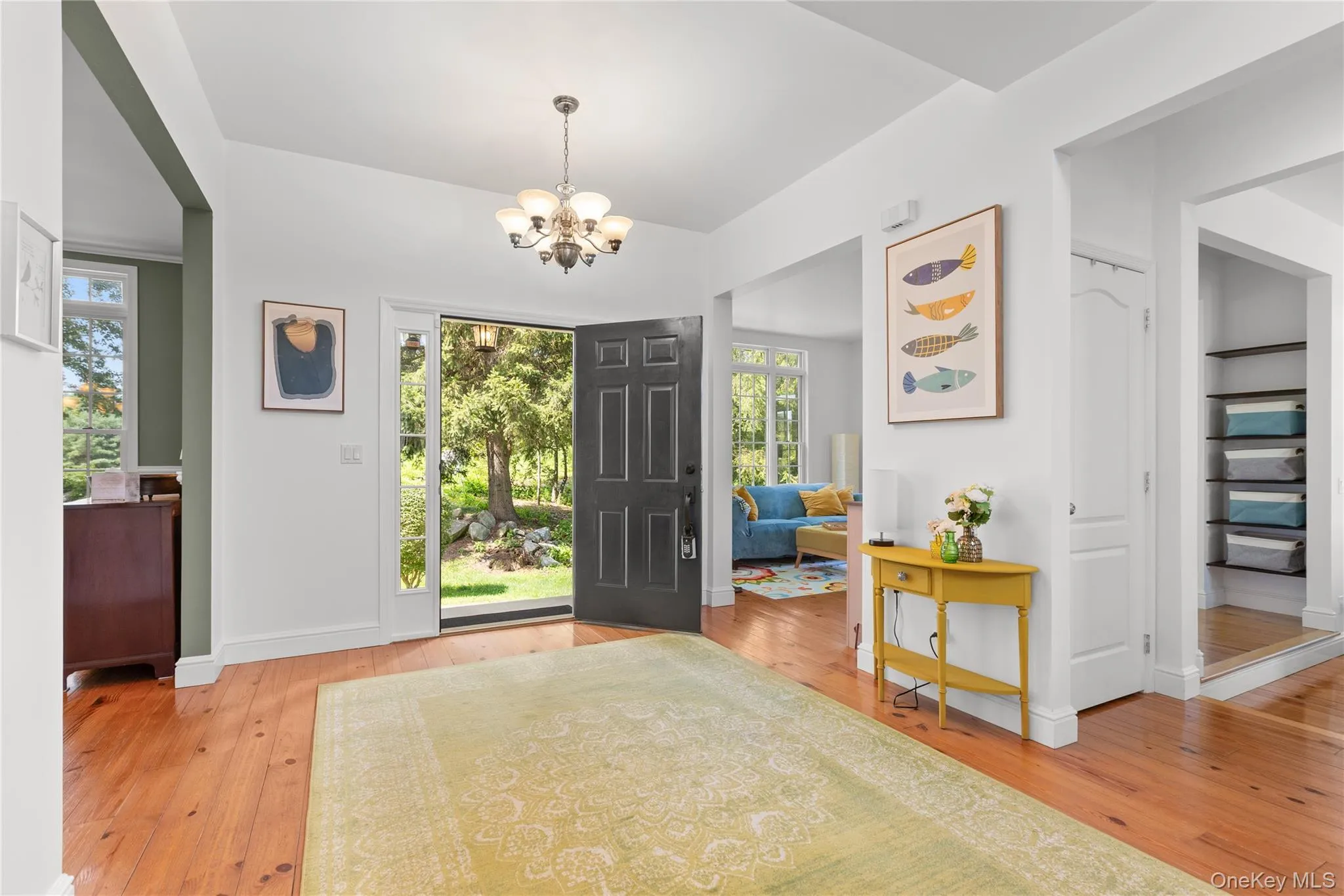 View of the entry way foyer hardwood floors View of the entry way foyer hardwood floors