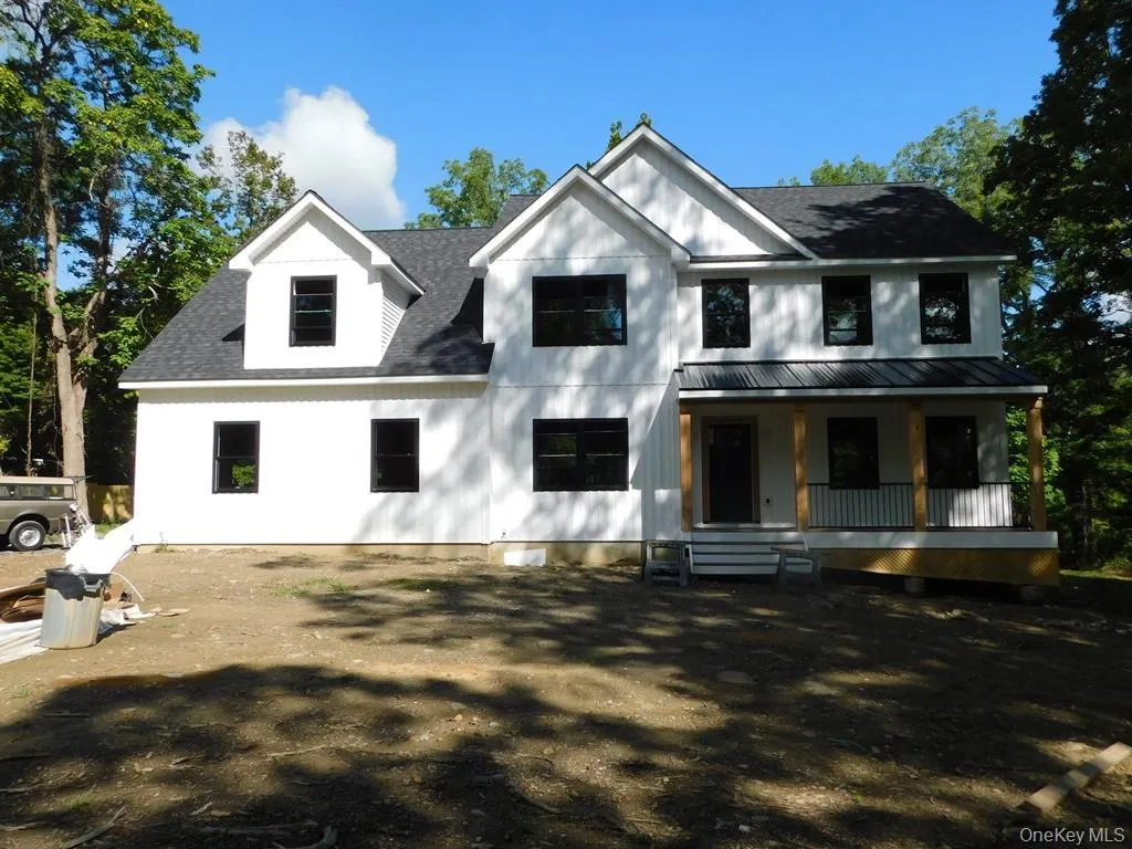 Front exterior and porch Front exterior and porch