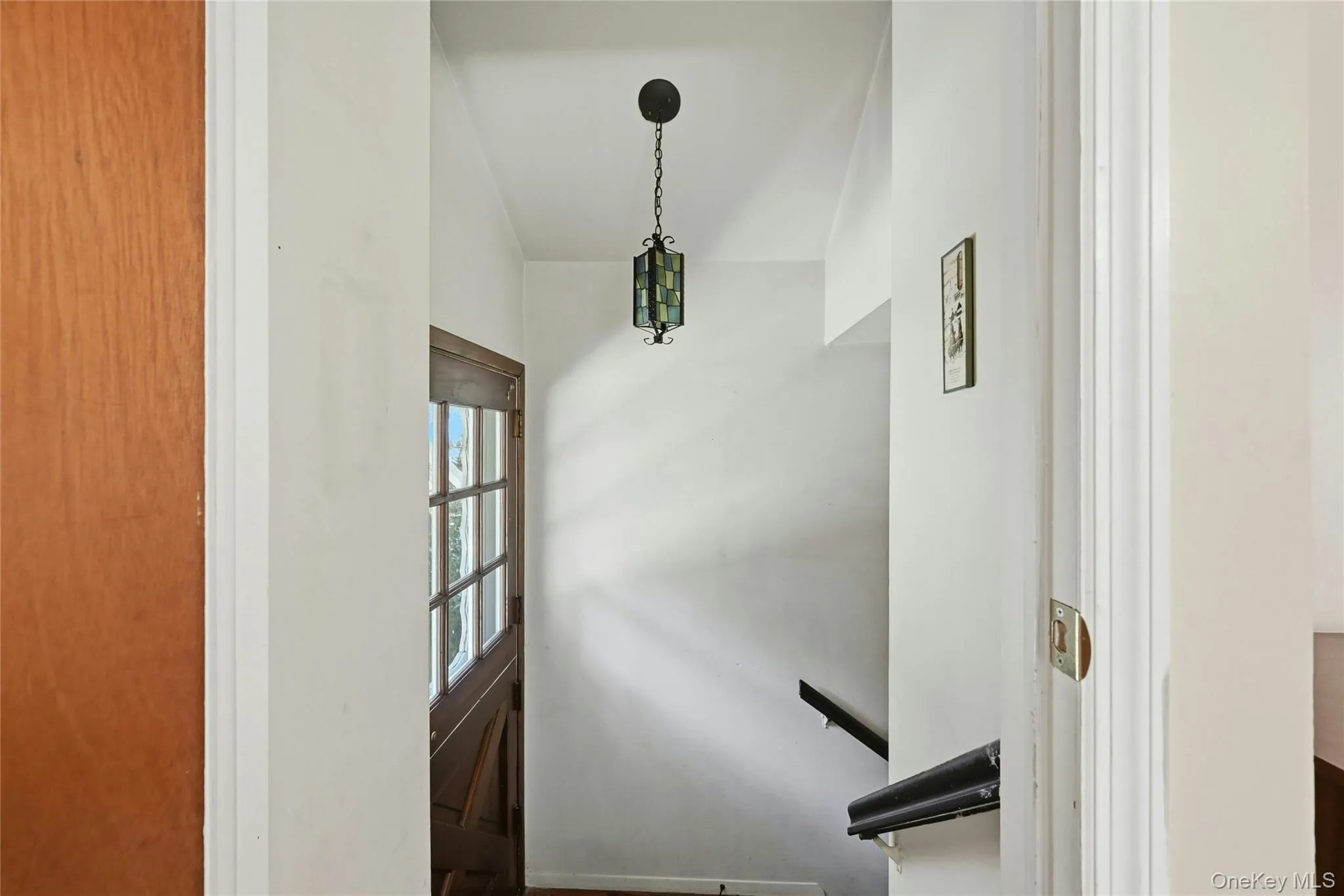 Side yard door and basement stairs Side yard door and basement stairs