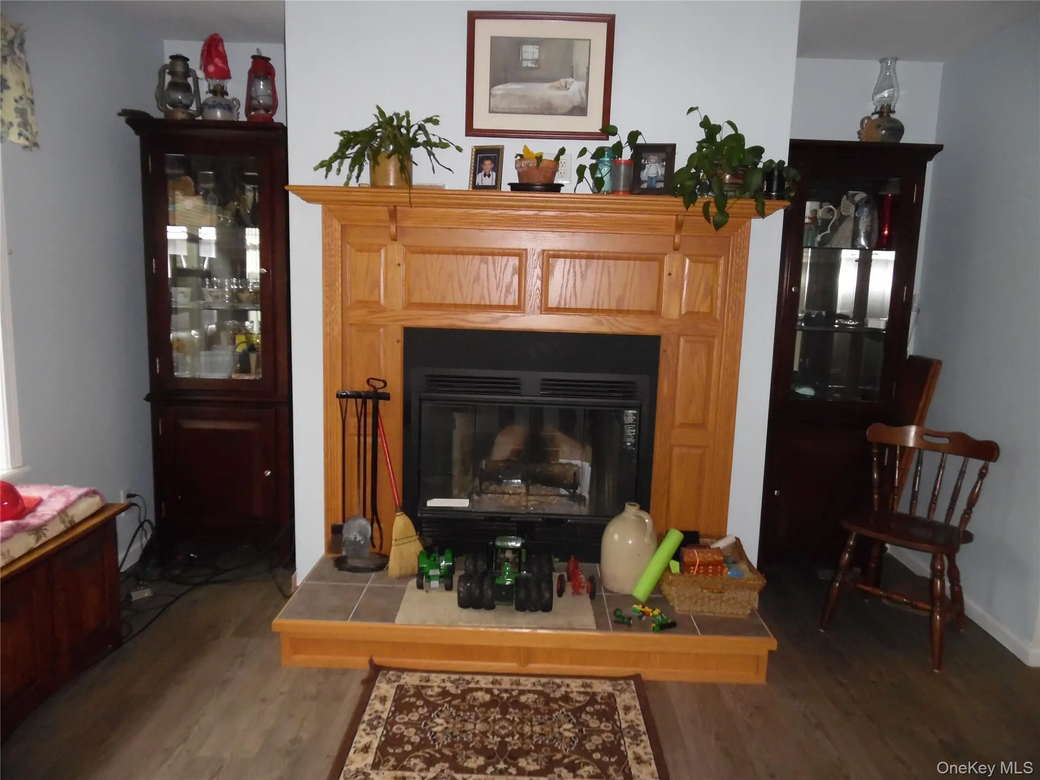 Fireplace in living room Fireplace in living room