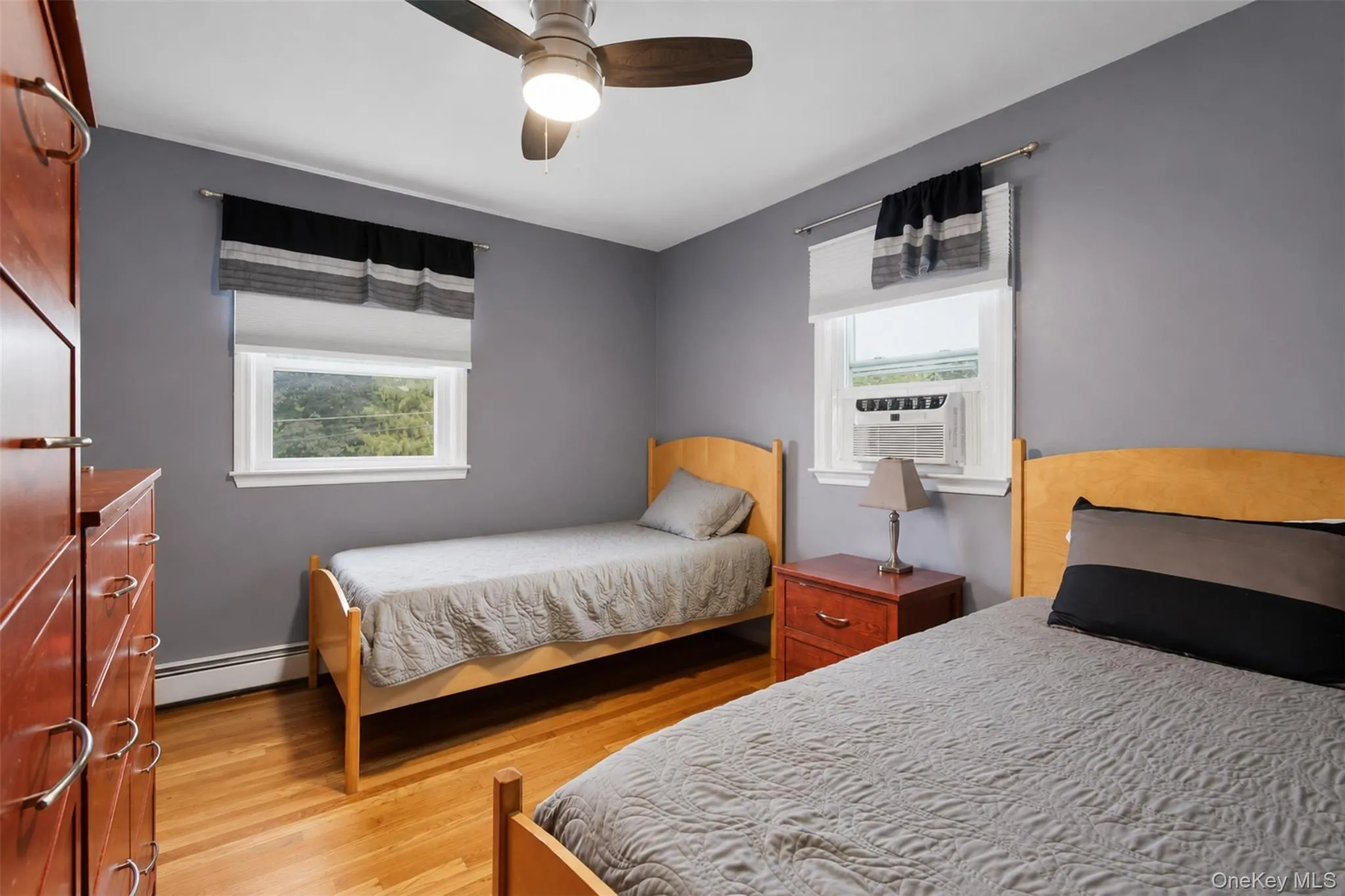 Hardwood flooring with a natural finish Hardwood flooring with a natural finish