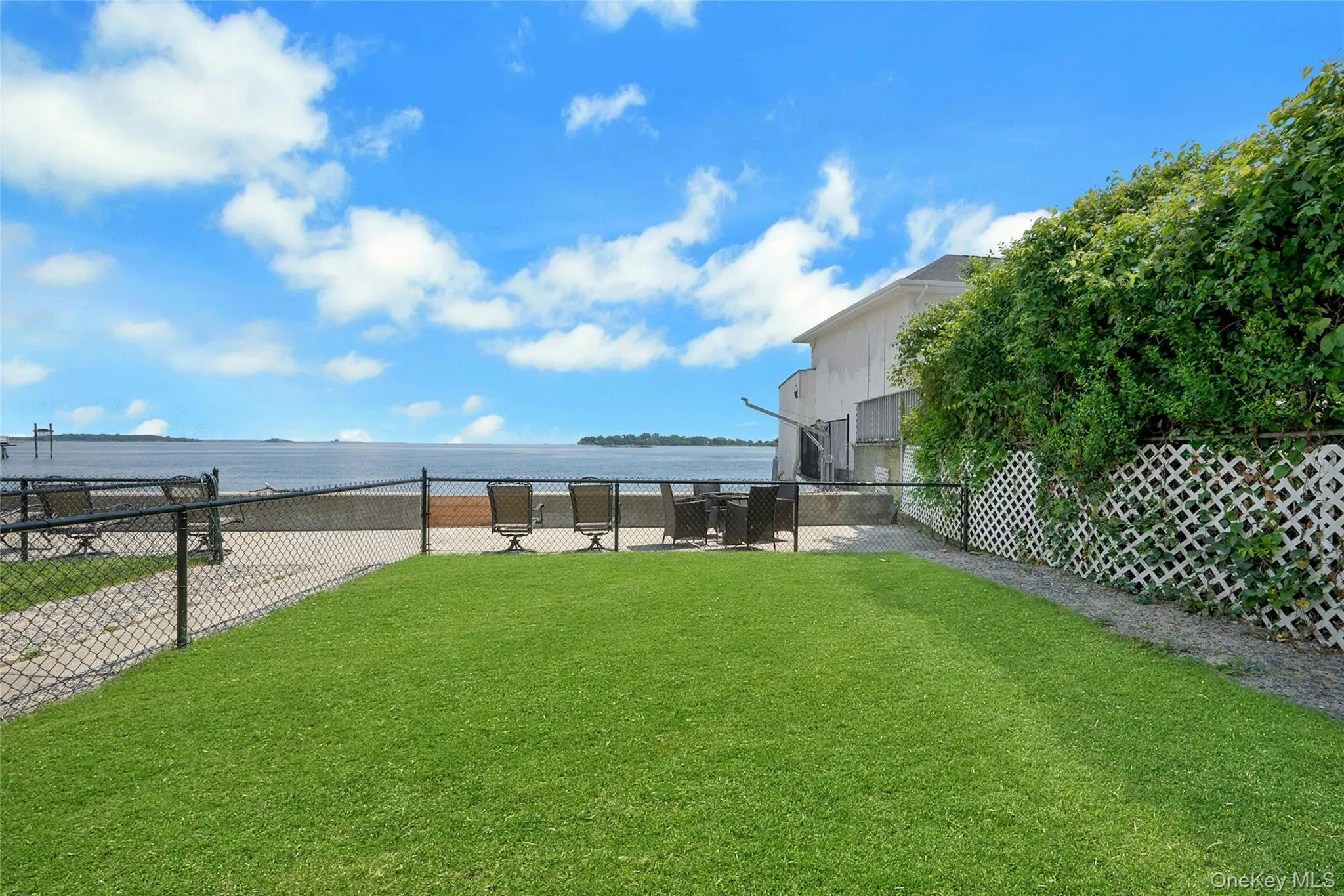 Lush, fenced in private back yard. Lush, fenced in private back yard.