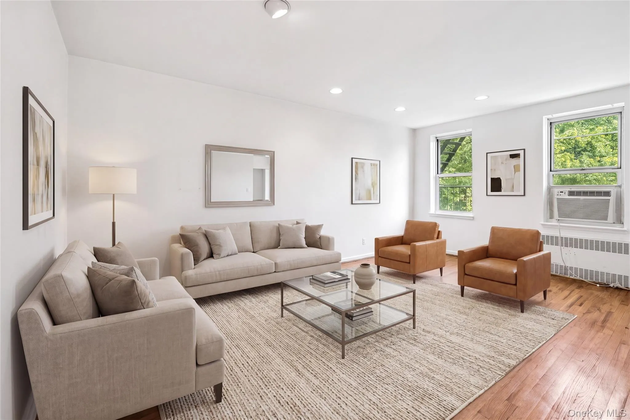 Virtually staged living room Virtually staged living room
