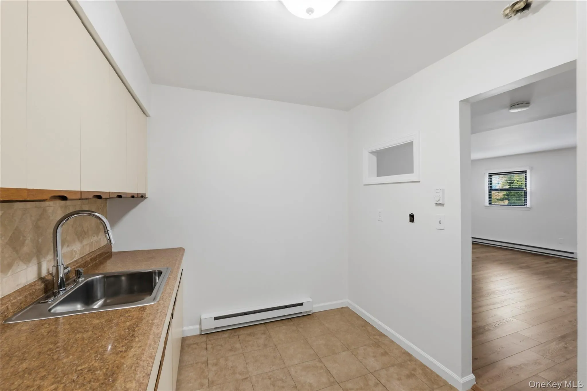 Room for a bistro table set for an Eat in Kitchen. Room for a bistro table set for an Eat in Kitchen.