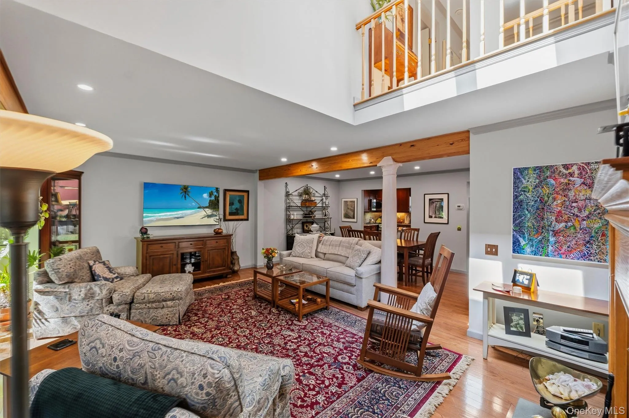 living room with open floor pland with view of dining room and kitchen living room with open floor pland with view of dining room and kitchen