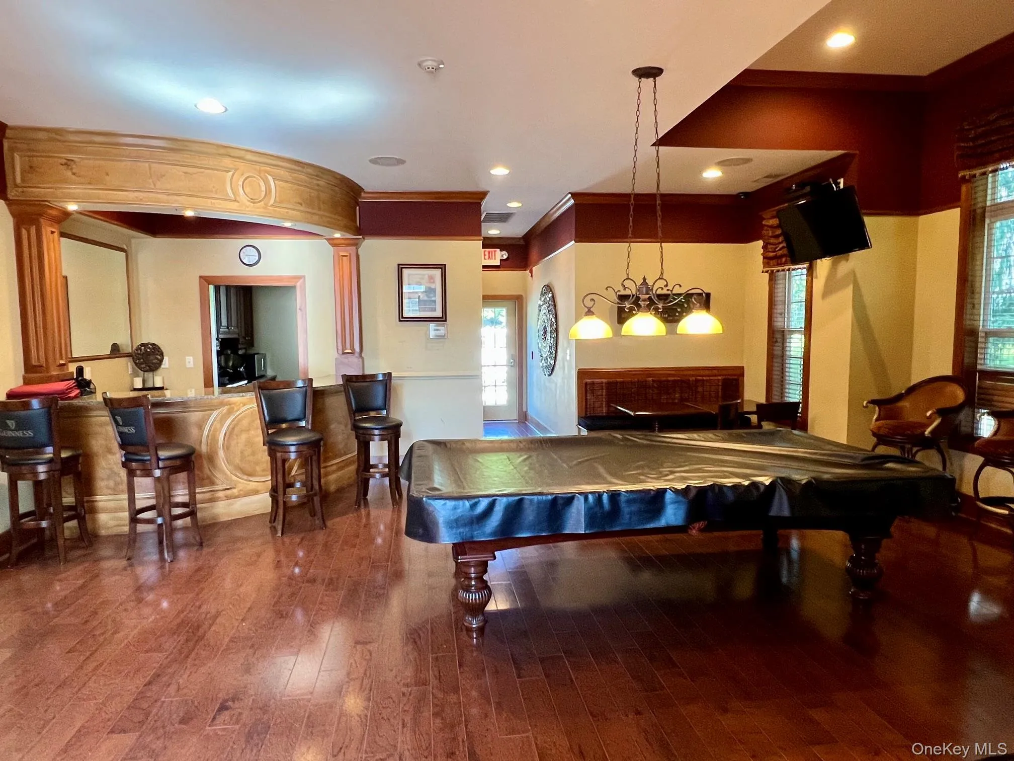 club house with kitchen area and pool table club house with kitchen area and pool table