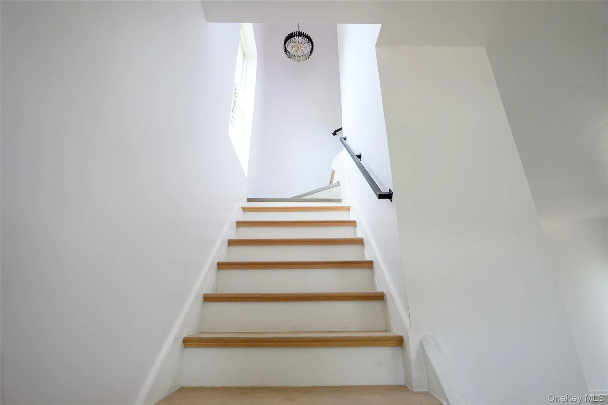 Stairs and landing to second floor Stairs and landing to second floor
