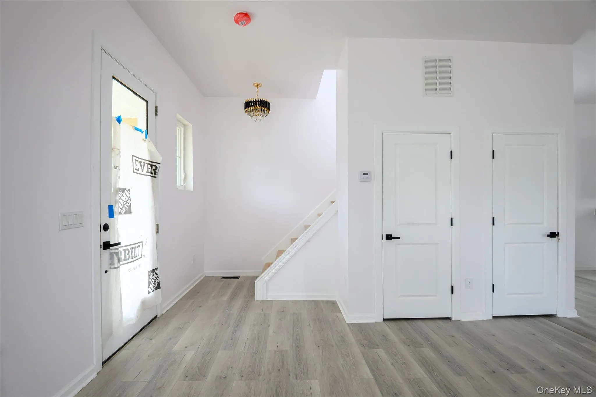 Coat Closet and basement entry Coat Closet and basement entry