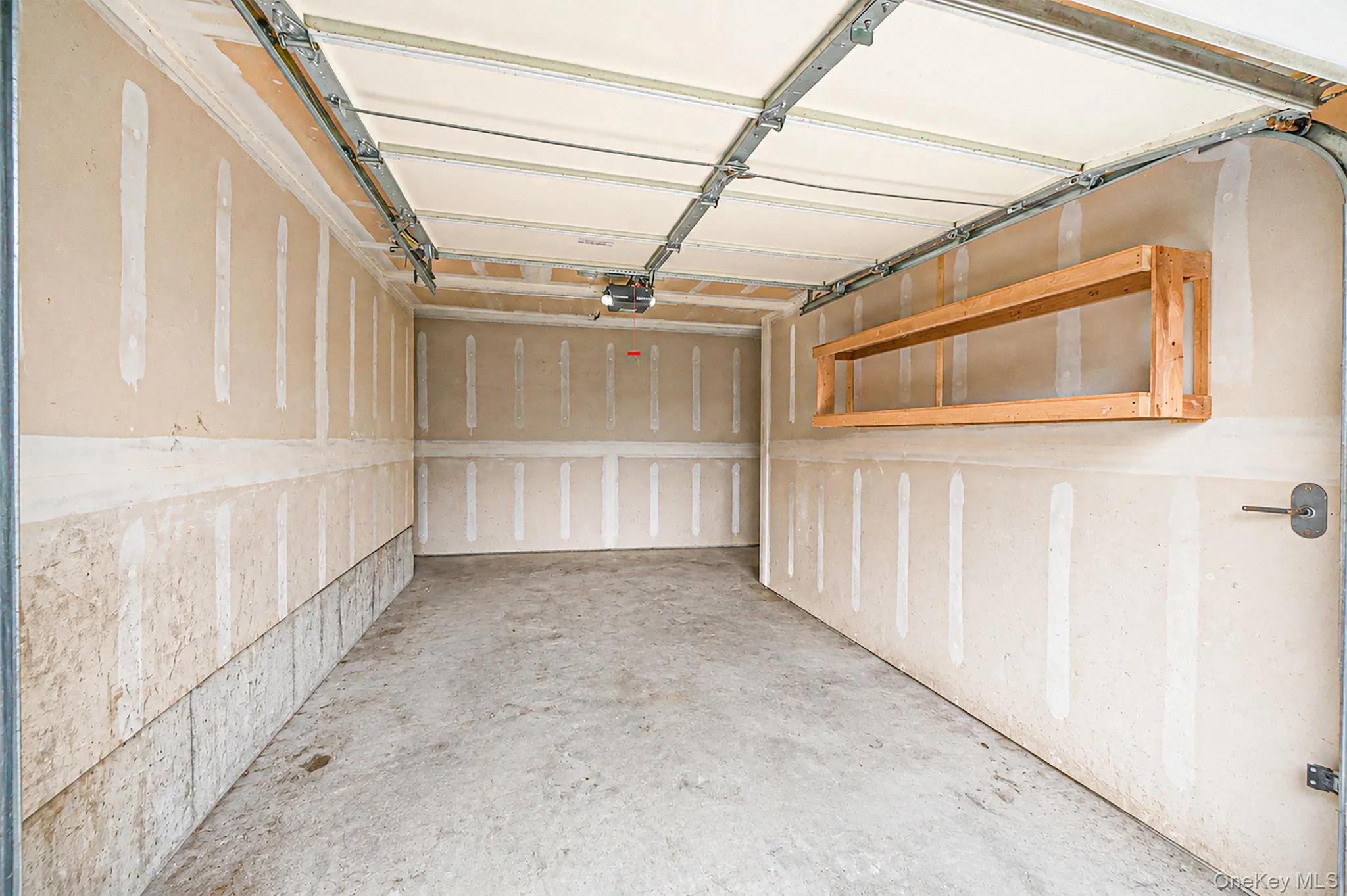 Interior of garage - interior access door Interior of garage - interior access door