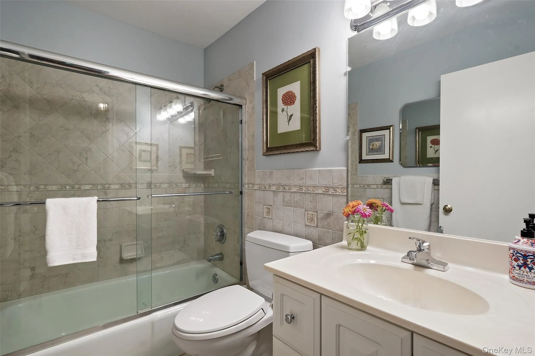 Hall bath with tub and shower Hall bath with tub and shower