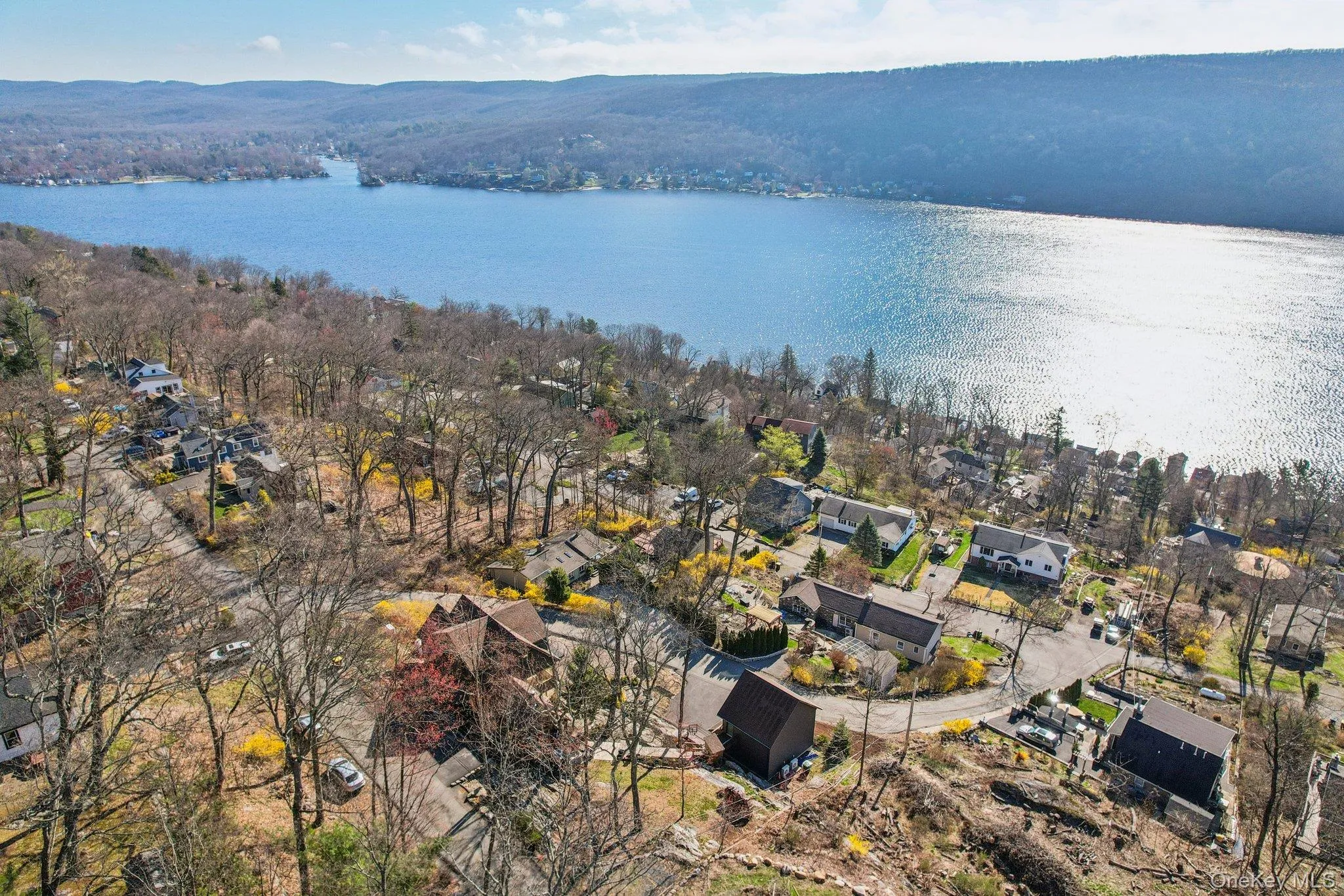 Aerial View of Greenwood Lake from Indian Park. Aerial View of Greenwood Lake from Indian Park.