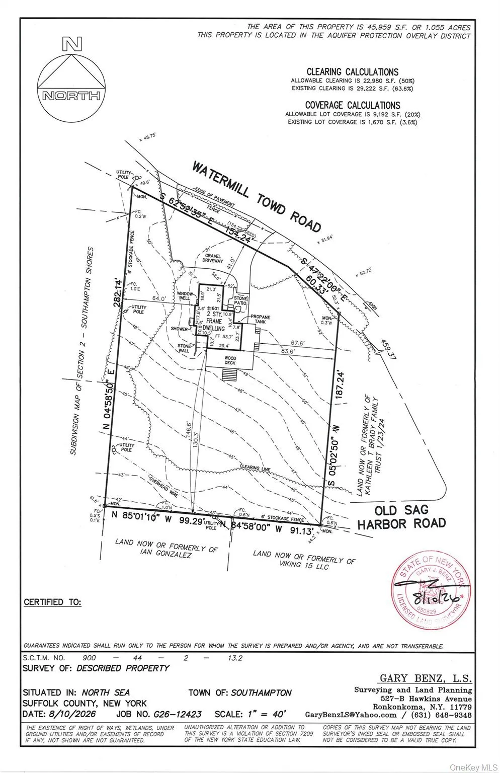 Survey-601 Watermill Towd Road Survey-601 Watermill Towd Road