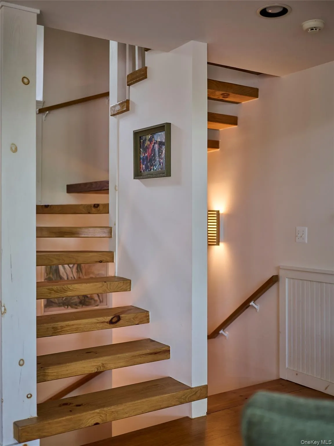 Stairs with wood finished floors Stairs with wood finished floors