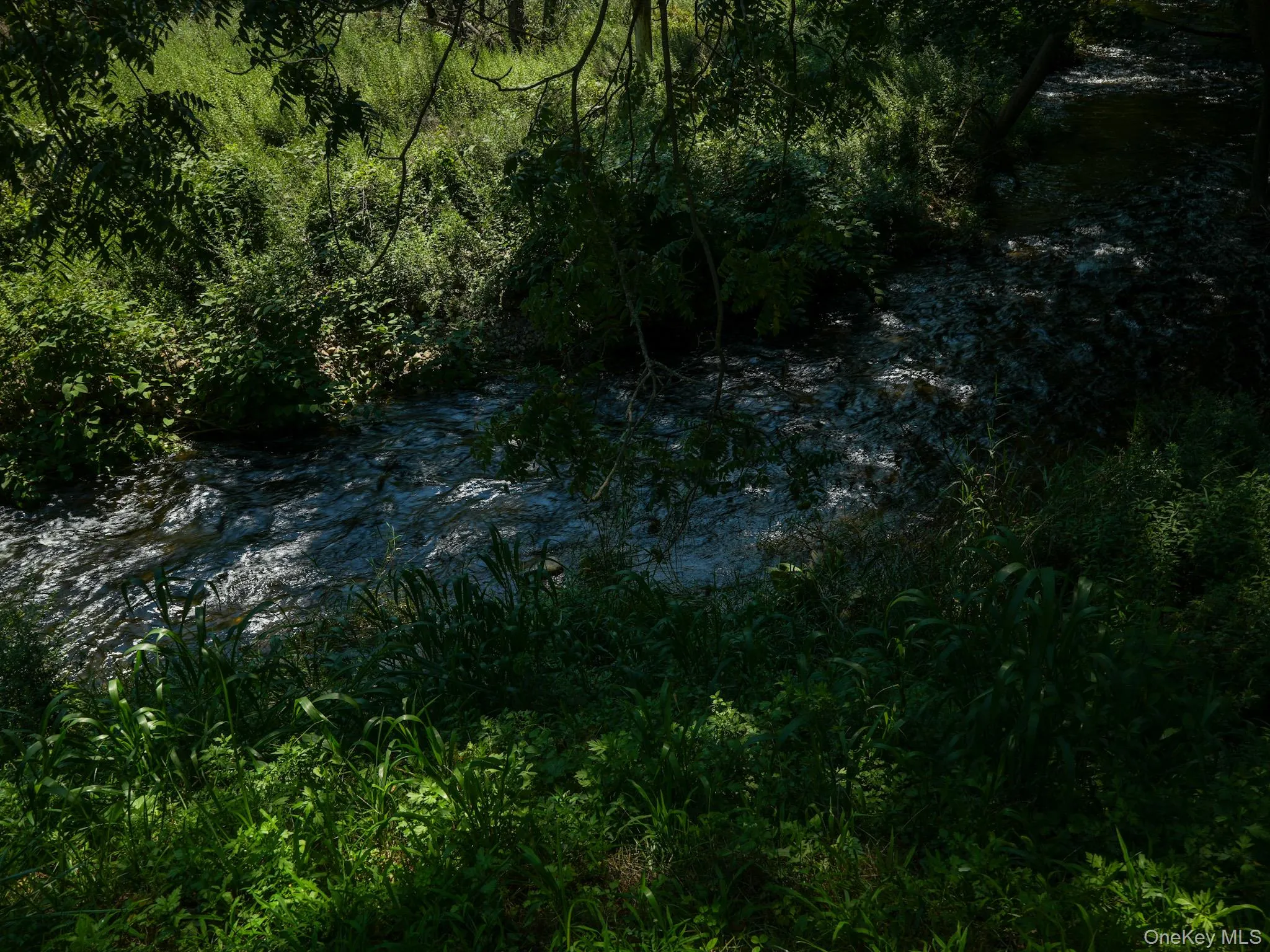 Part of the acre of property is a lovely natural stream. Walk a little closer to hear the tranquil sounds and get lost in nature. Part of the acre of property is a lovely natural stream. Walk a little closer to hear the tranquil sounds and get lost in nature.
