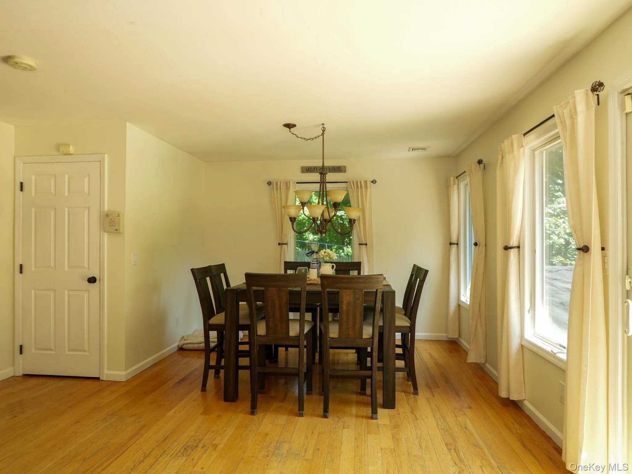 Lots of sunlight with large full windows overlooking the backyard, deck and wooded area. Lots of sunlight with large full windows overlooking the backyard, deck and wooded area.