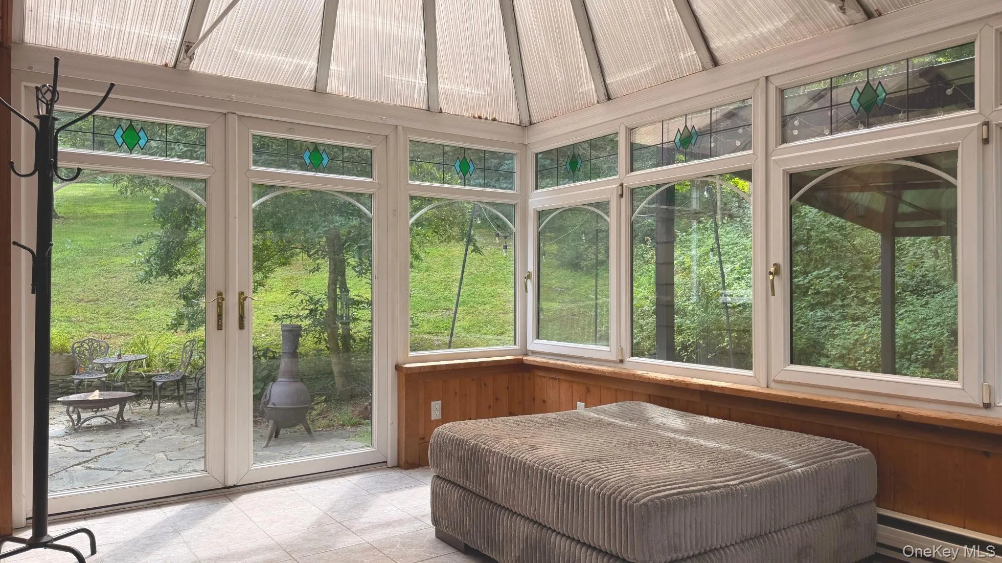 Four-season sunroom off the primary bedroom Four-season sunroom off the primary bedroom