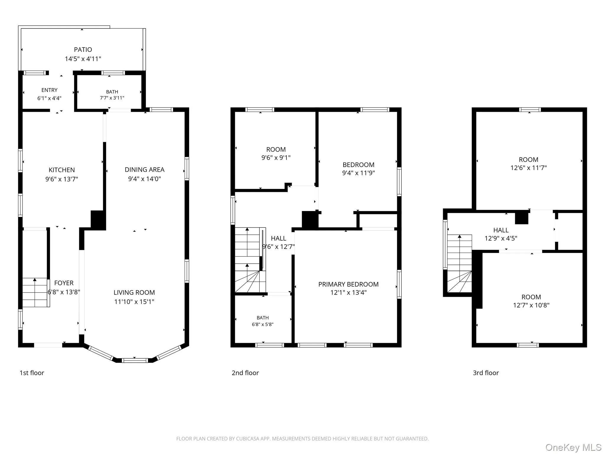 Floor plan of all 3 levels Floor plan of all 3 levels