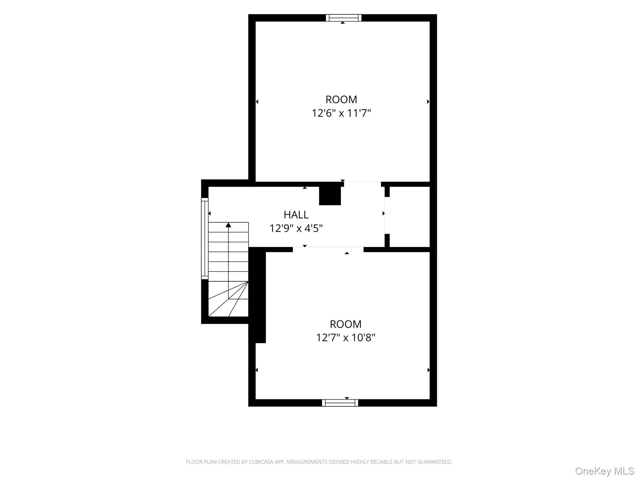 Floor plan of 3rd level attic space Floor plan of 3rd level attic space