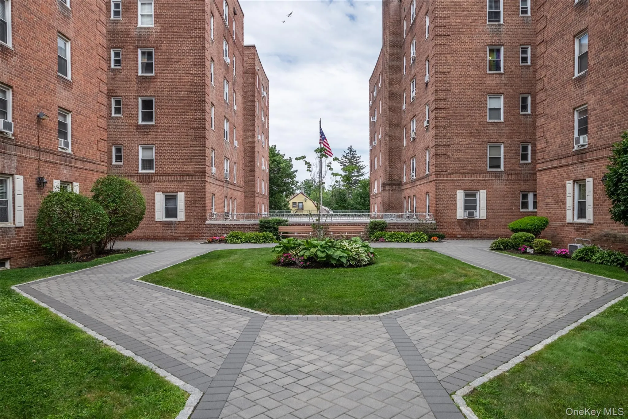 Courtyard view of 60-70 Locust Avenue Towne House Courtyard view of 60-70 Locust Avenue Towne House
