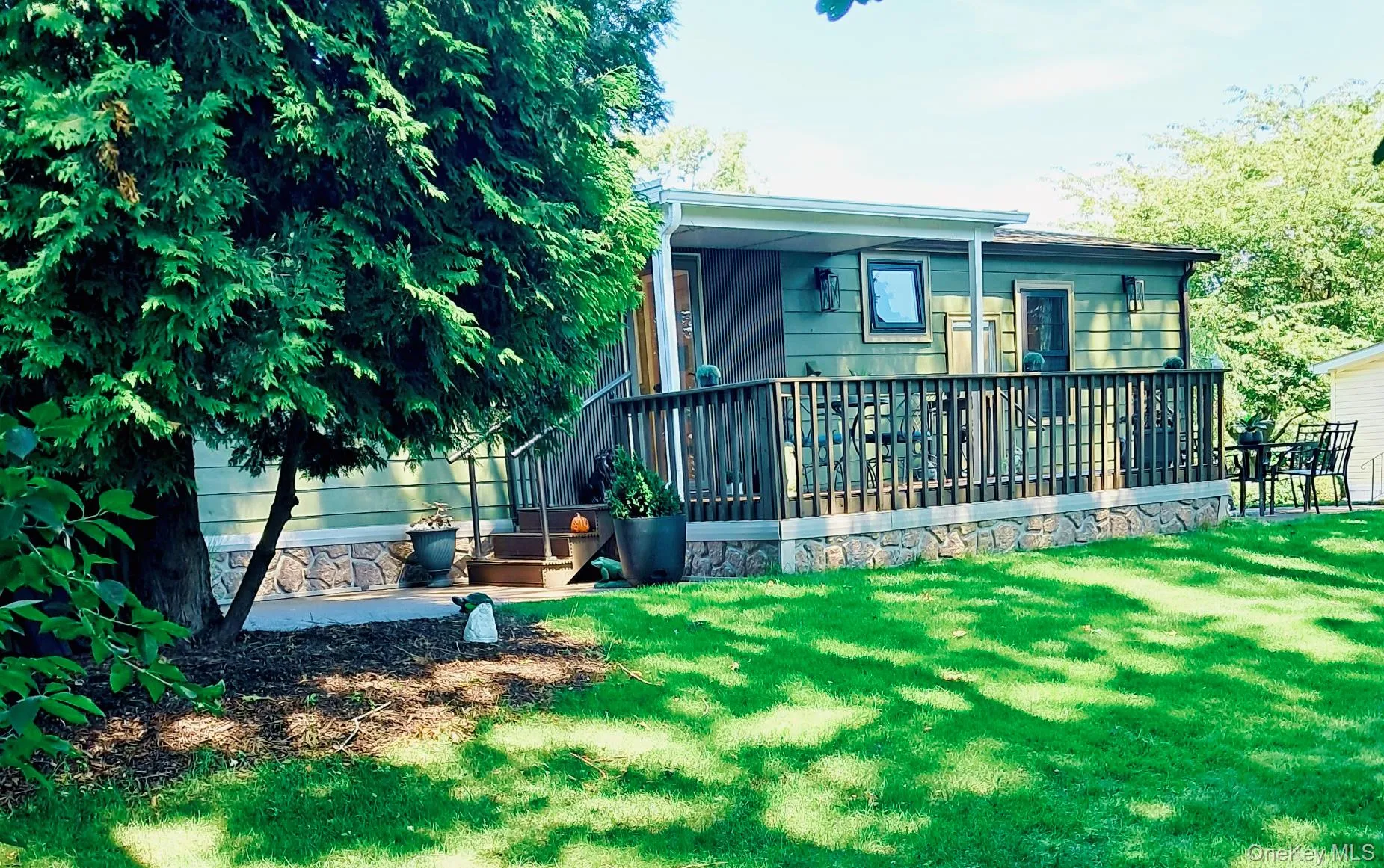 Private deck and backyard Private deck and backyard