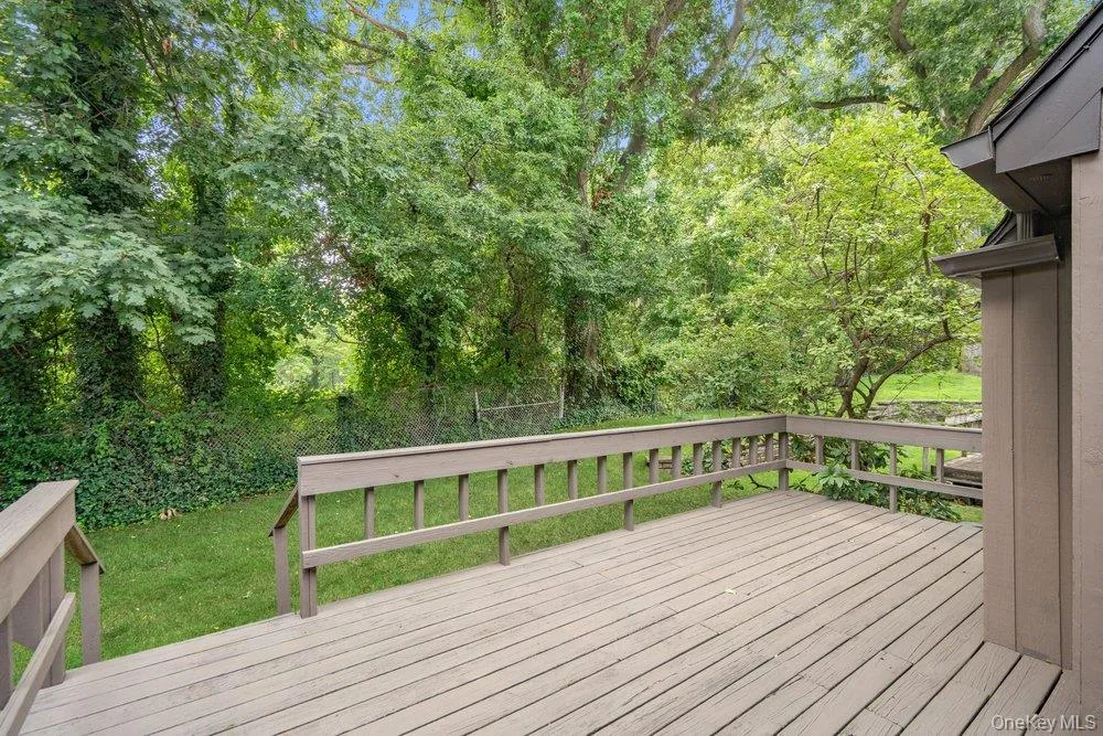 Private deck with golf course views Private deck with golf course views
