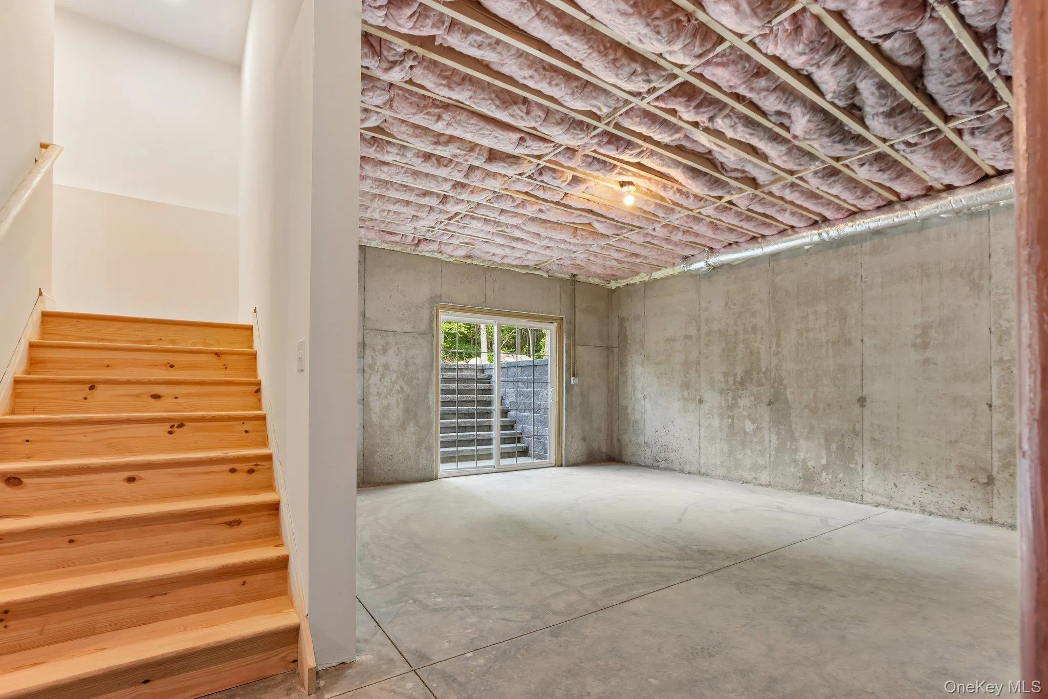 Unfinished walk out basement Unfinished walk out basement