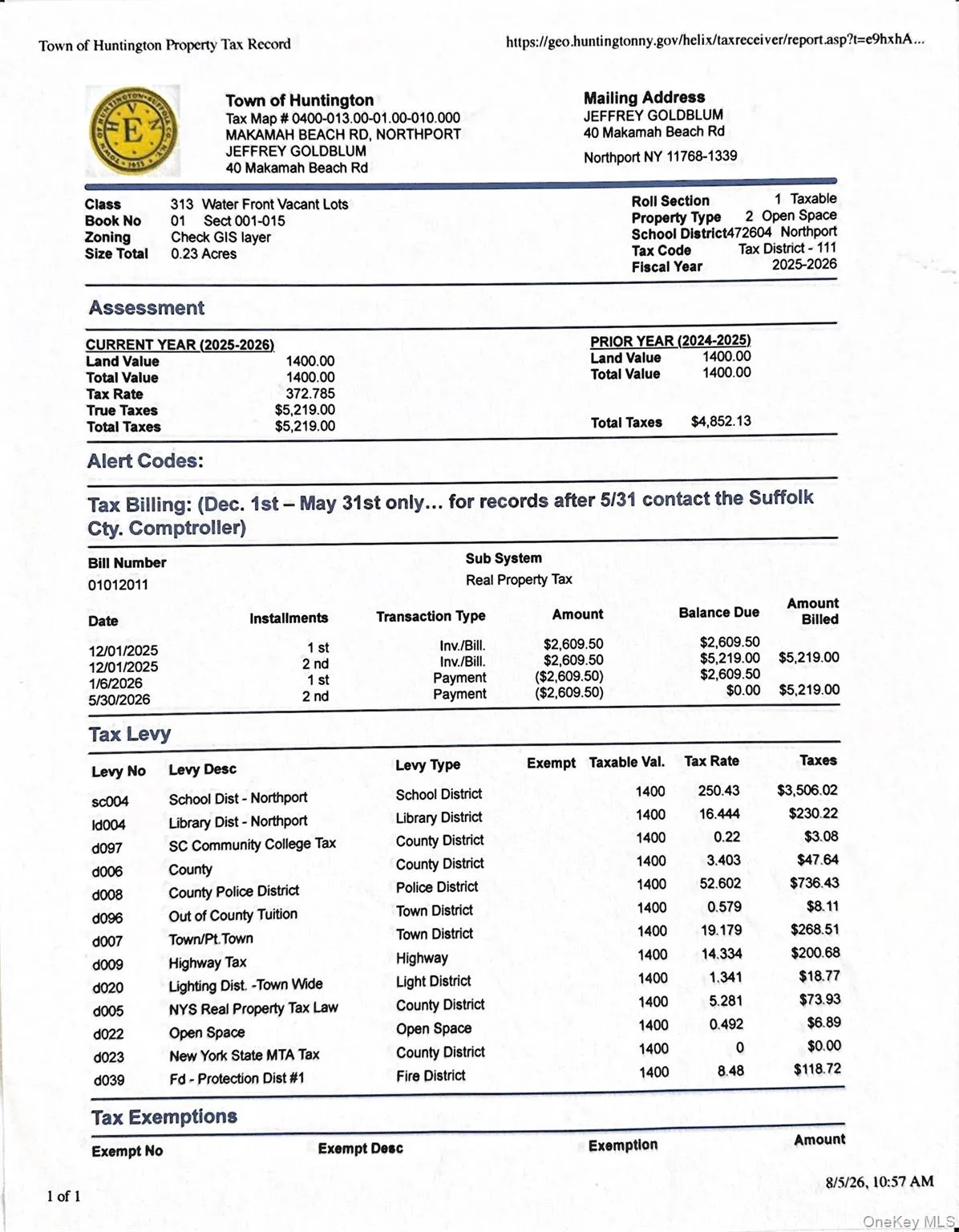 3rd Tax Lot Included in Sale 3rd Tax Lot Included in Sale