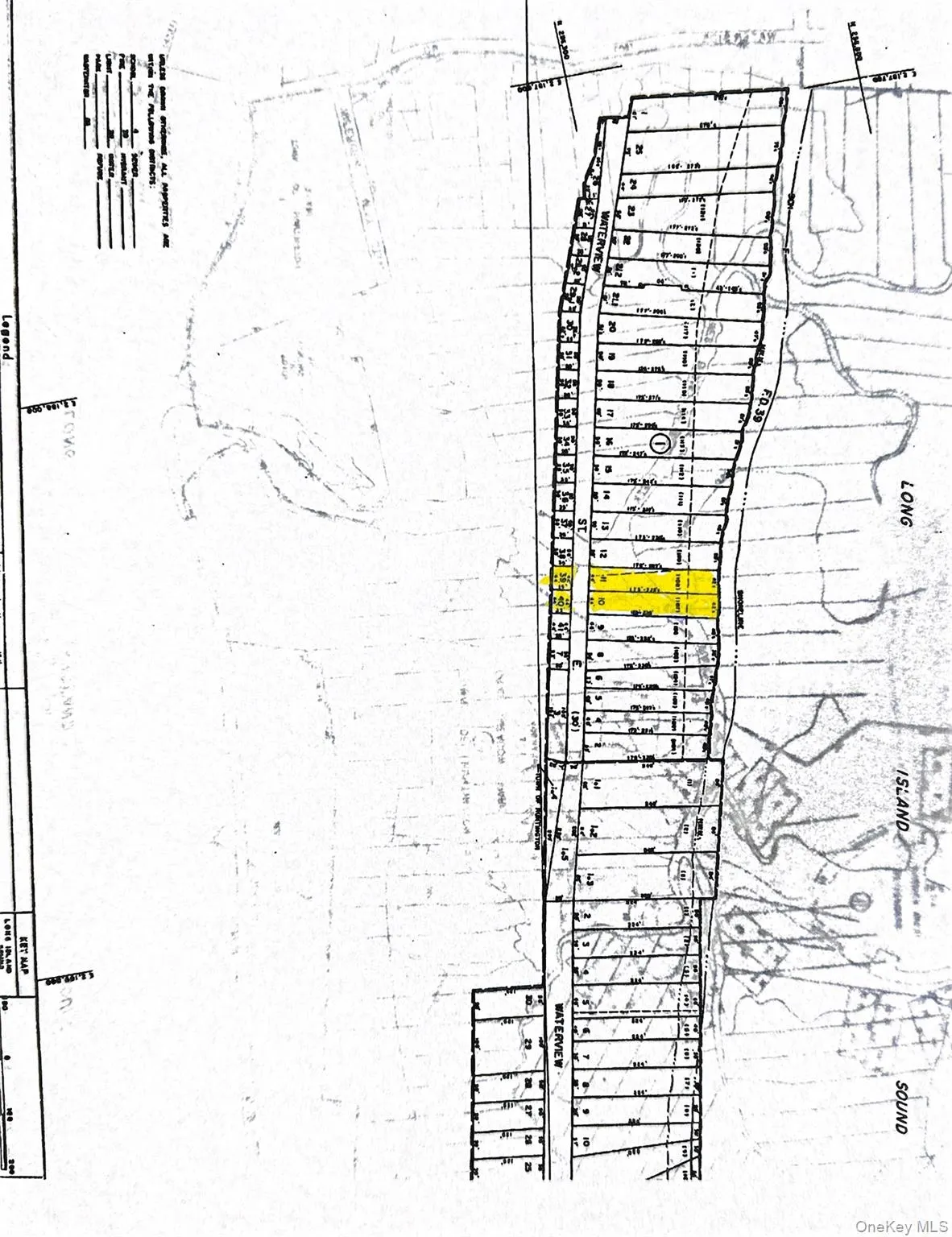 Tax Map with 4 Lots Highlighted Tax Map with 4 Lots Highlighted