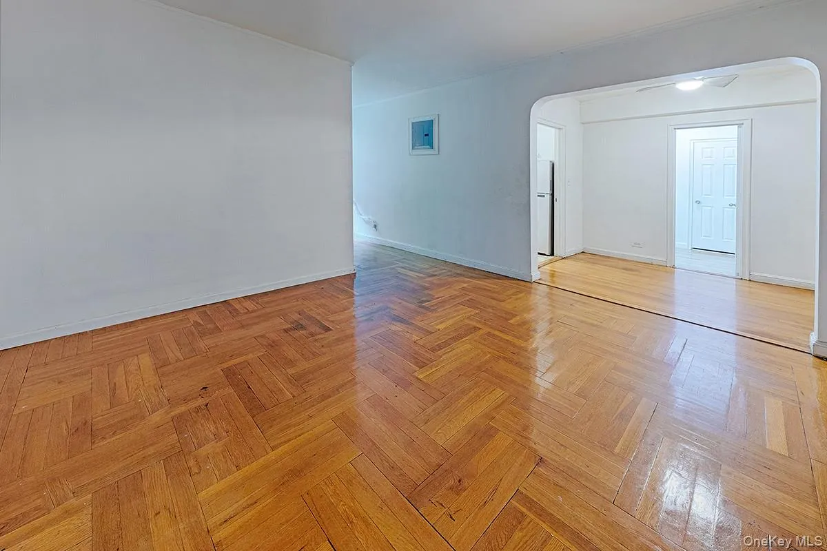 Herringbone wood-finish flooring throughout Herringbone wood-finish flooring throughout