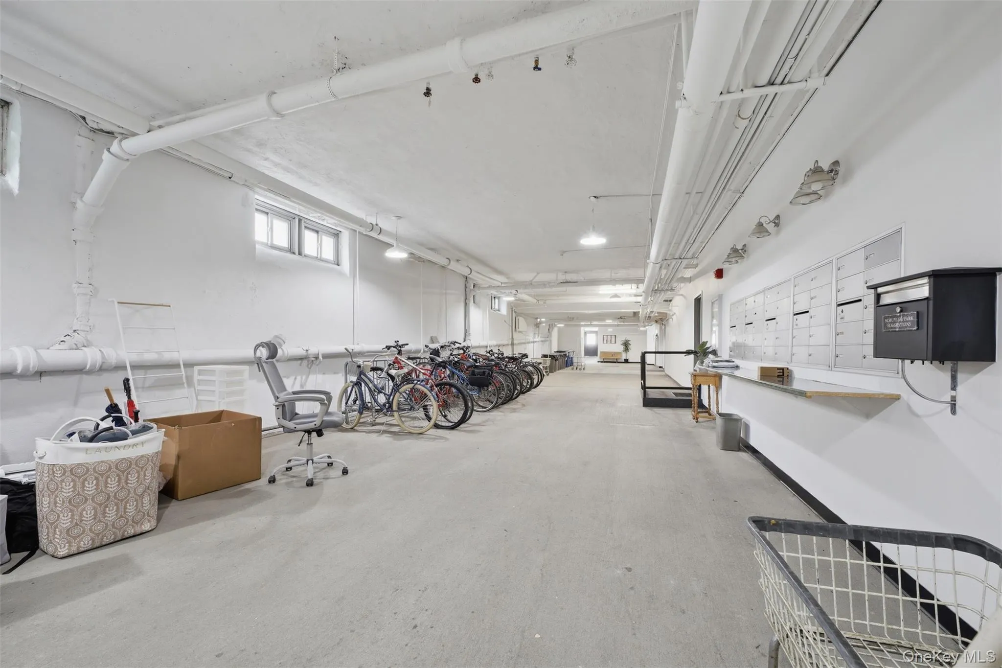 Bike storage and mail Bike storage and mail