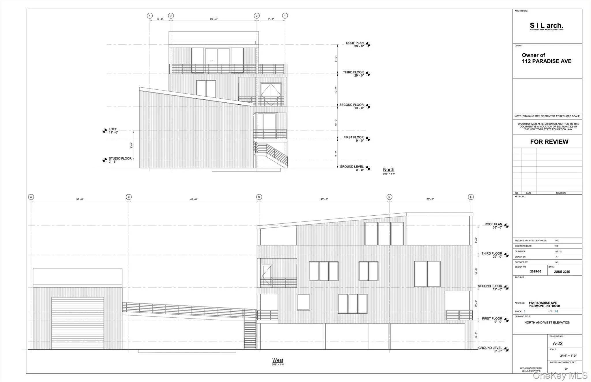 North & West Elevations North & West Elevations