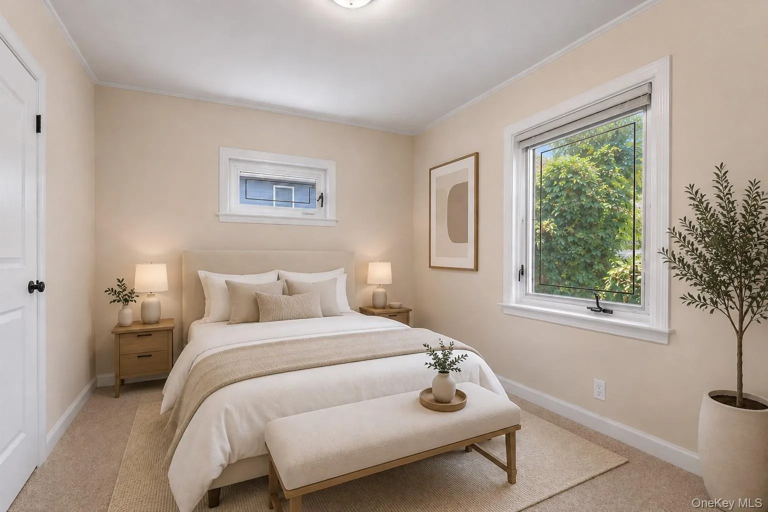 Bedroom virtually staged Bedroom virtually staged