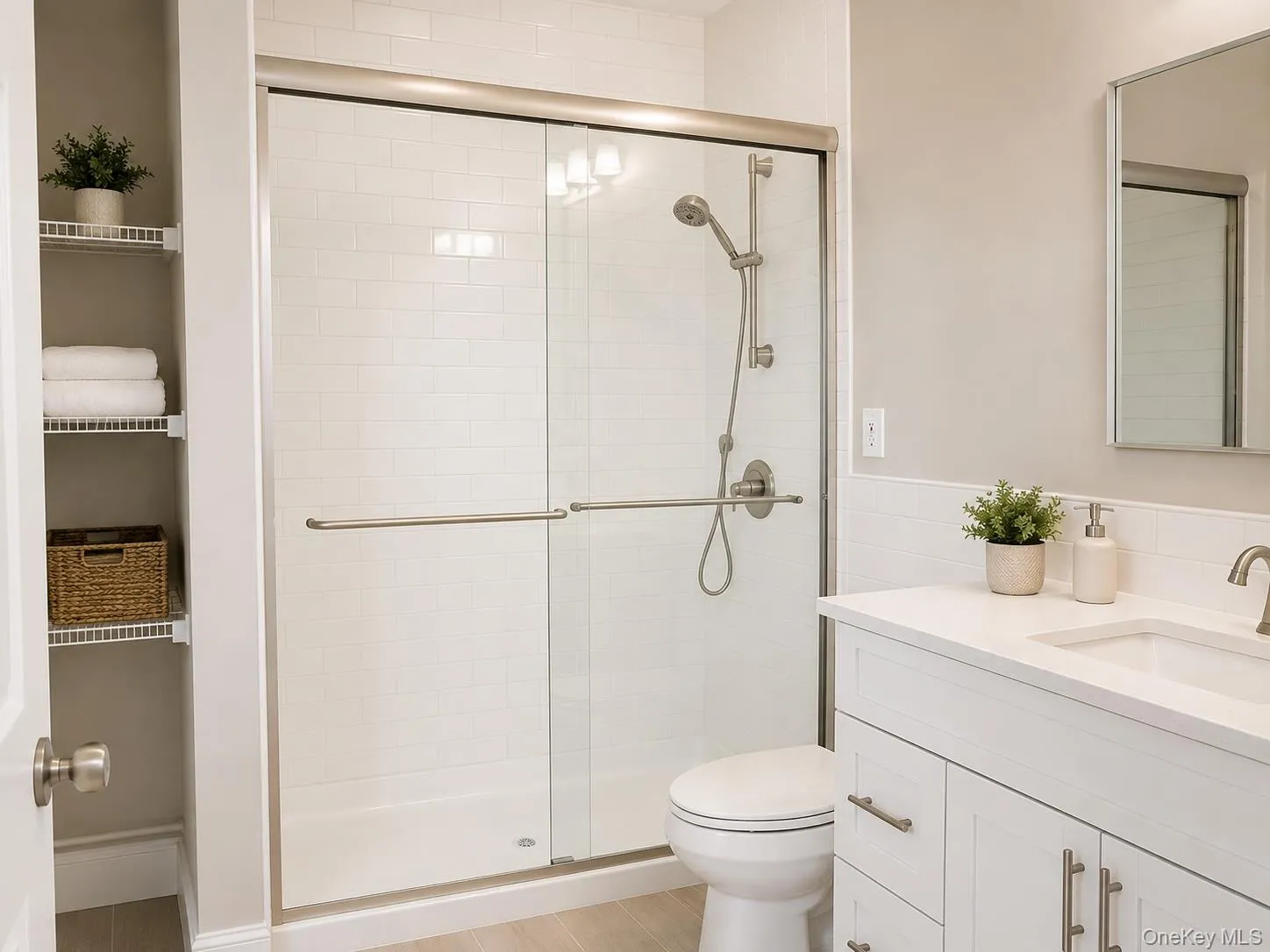 walk-in shower large vanity and closet walk-in shower large vanity and closet