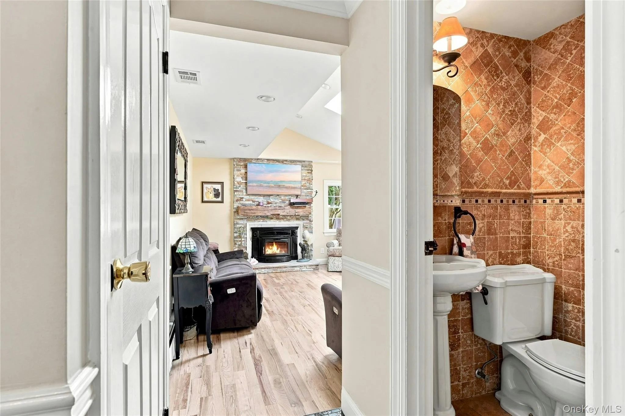 Half Bathroom & Den/Gathering Room Half Bathroom & Den/Gathering Room